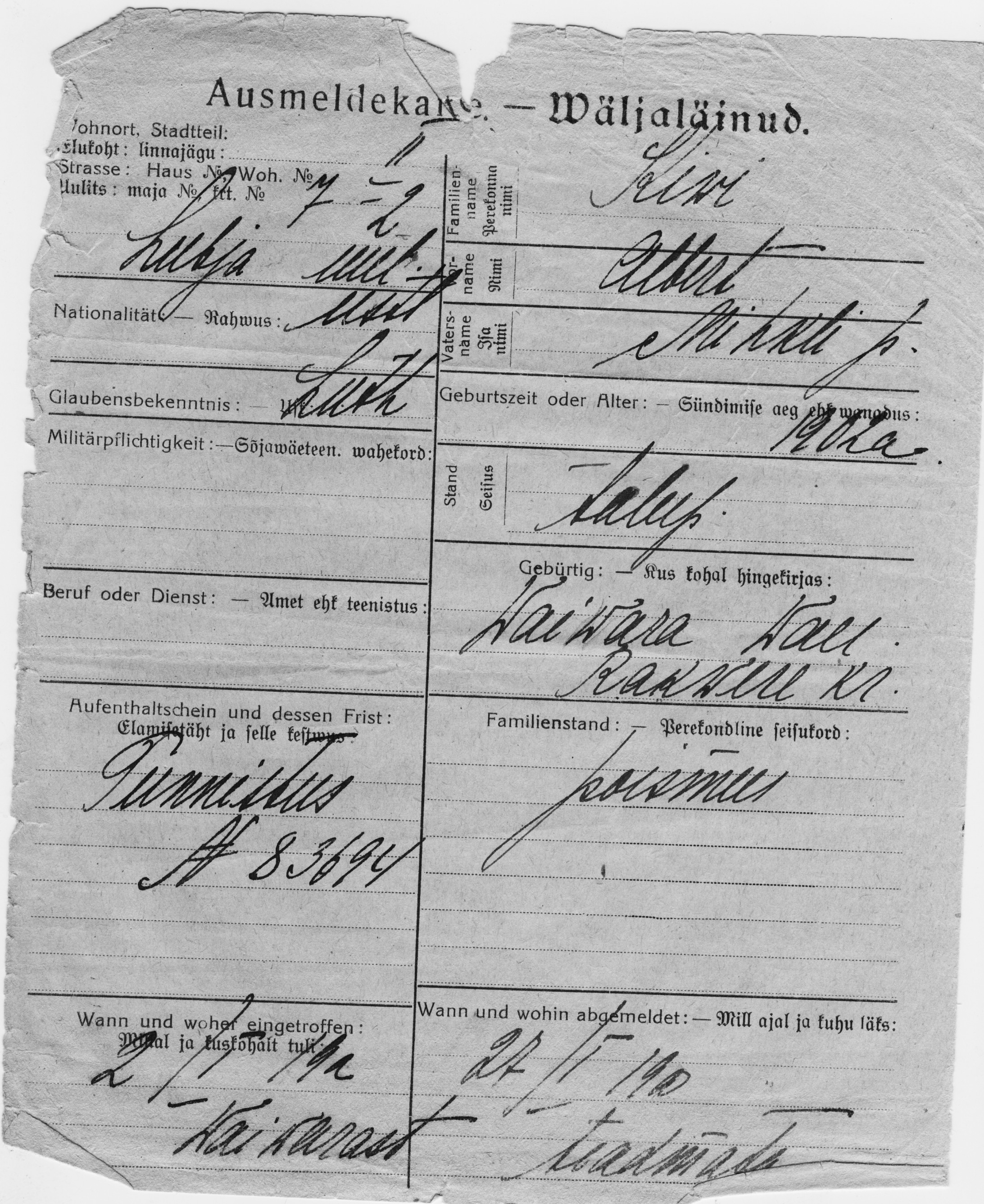 Kivi, Albert, Mihkel