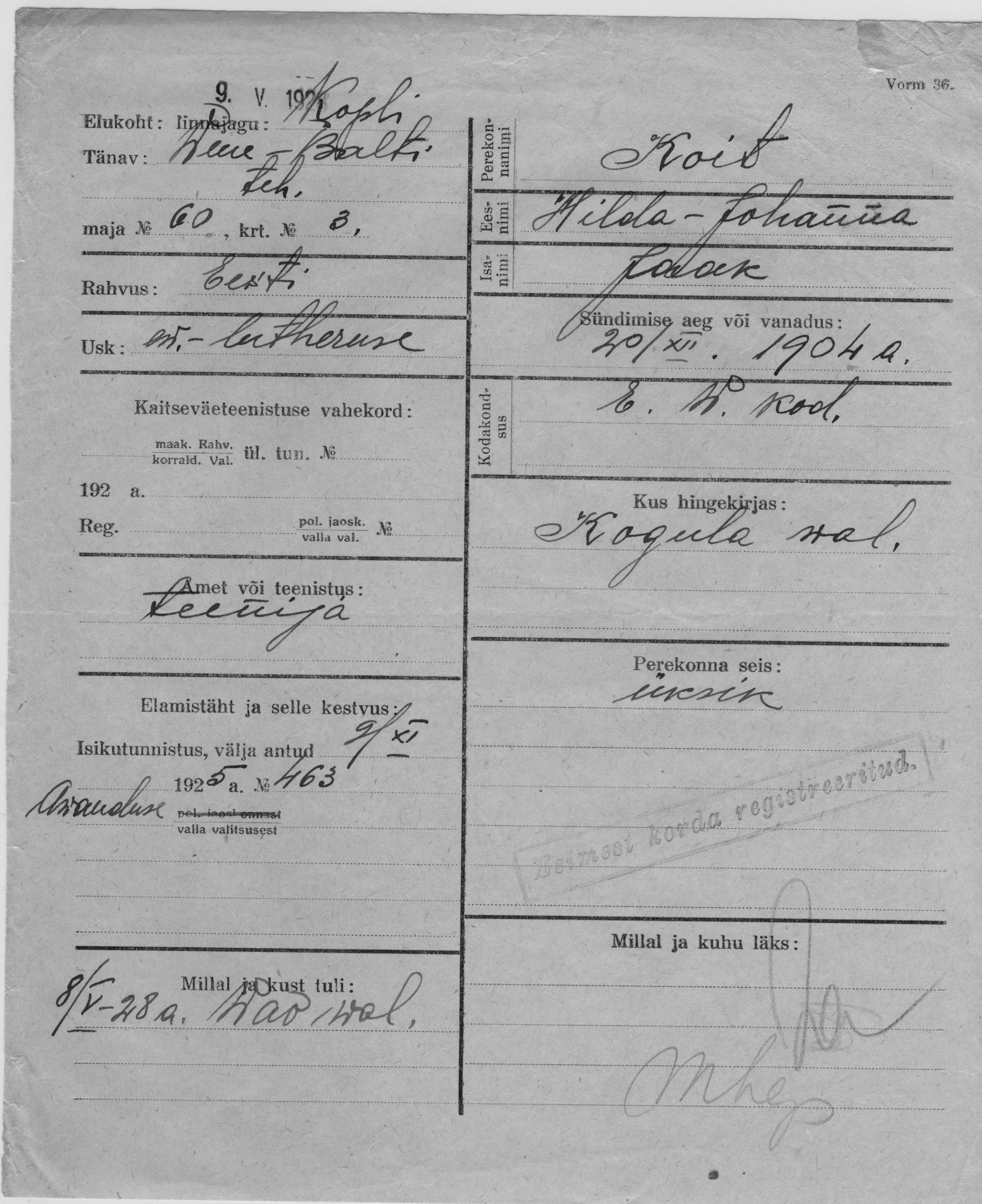 Koit, Hilda-Johanna, Jaak