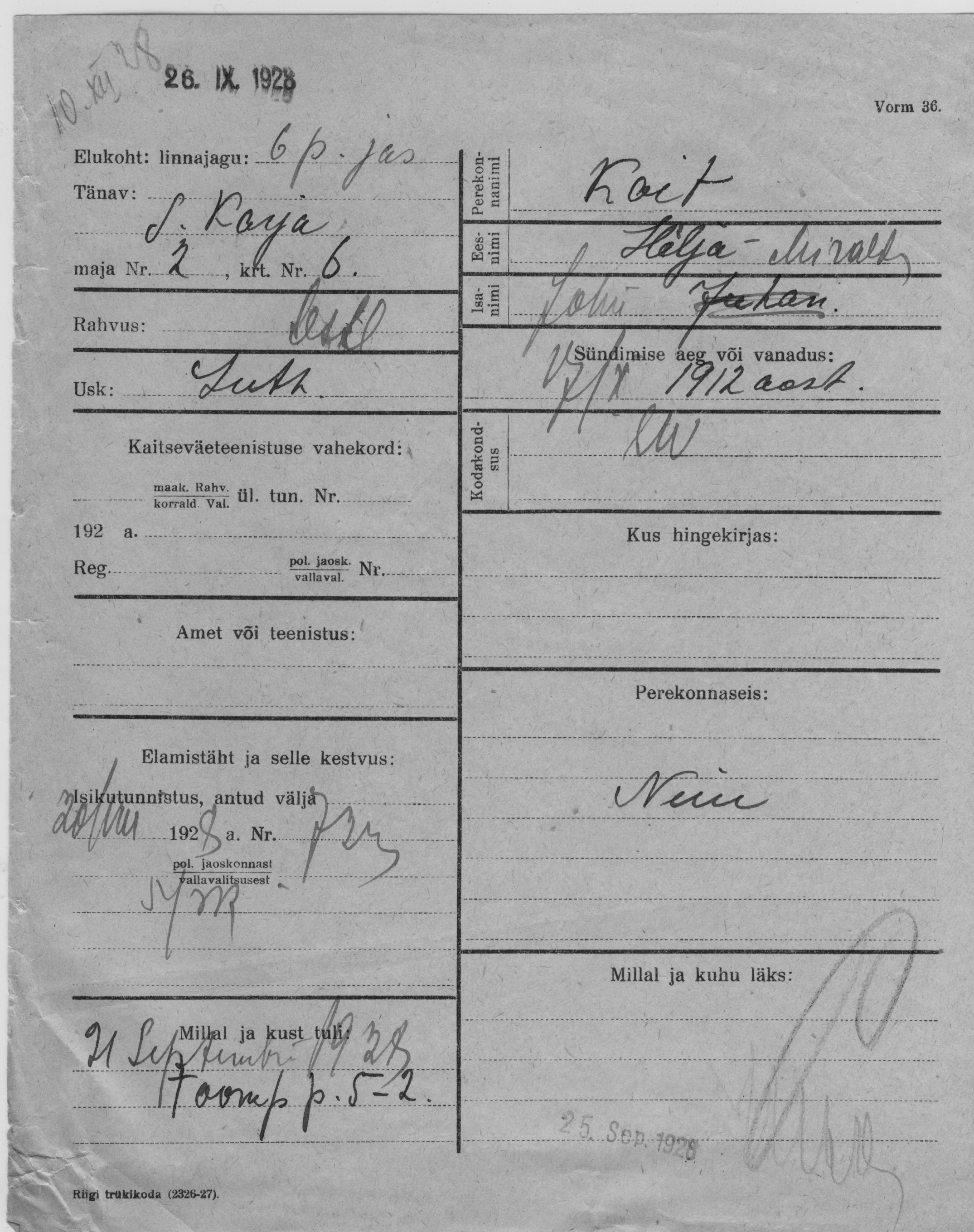 Koit, Hilja-Miralda, John