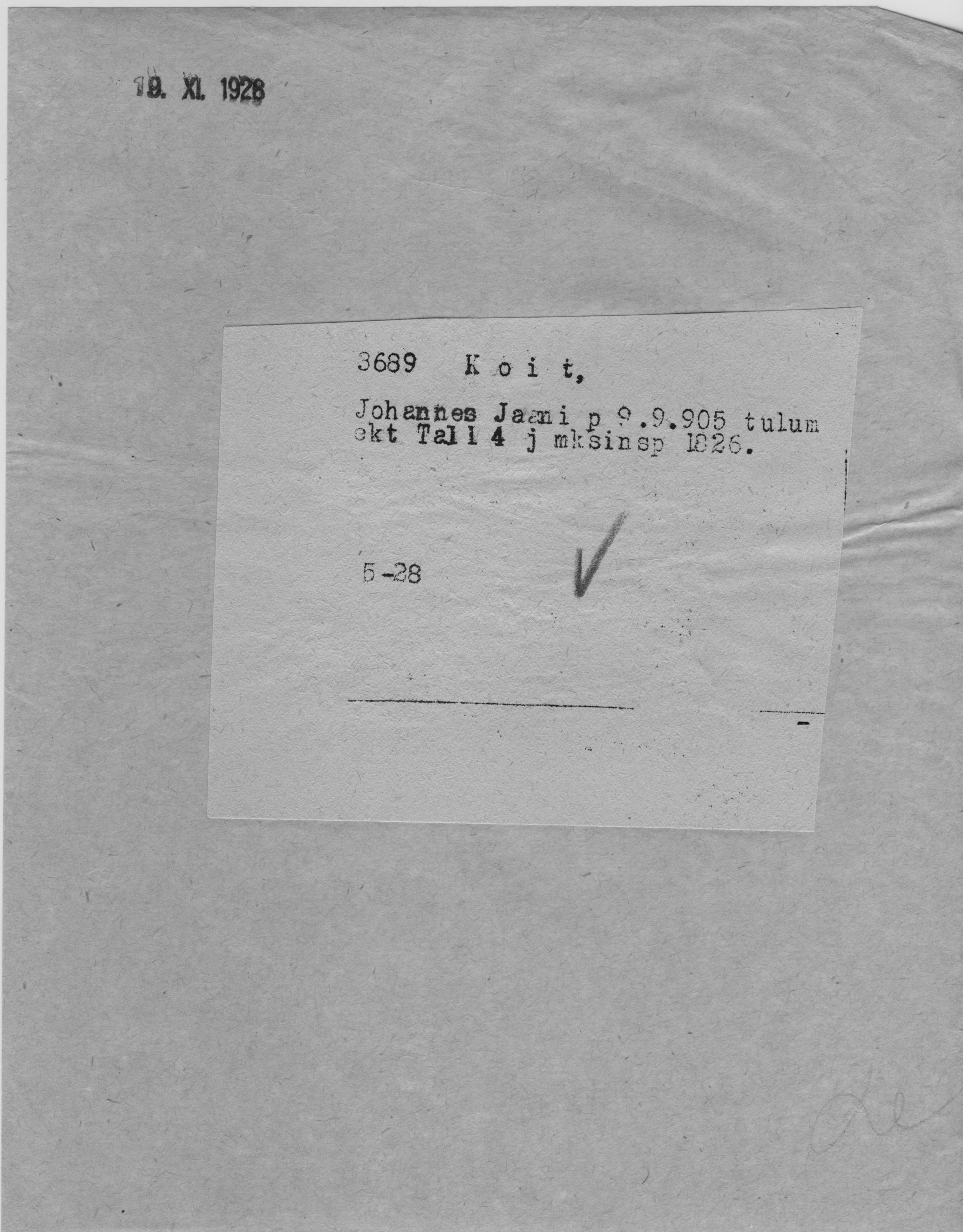 Koit, Johannes, Jaan