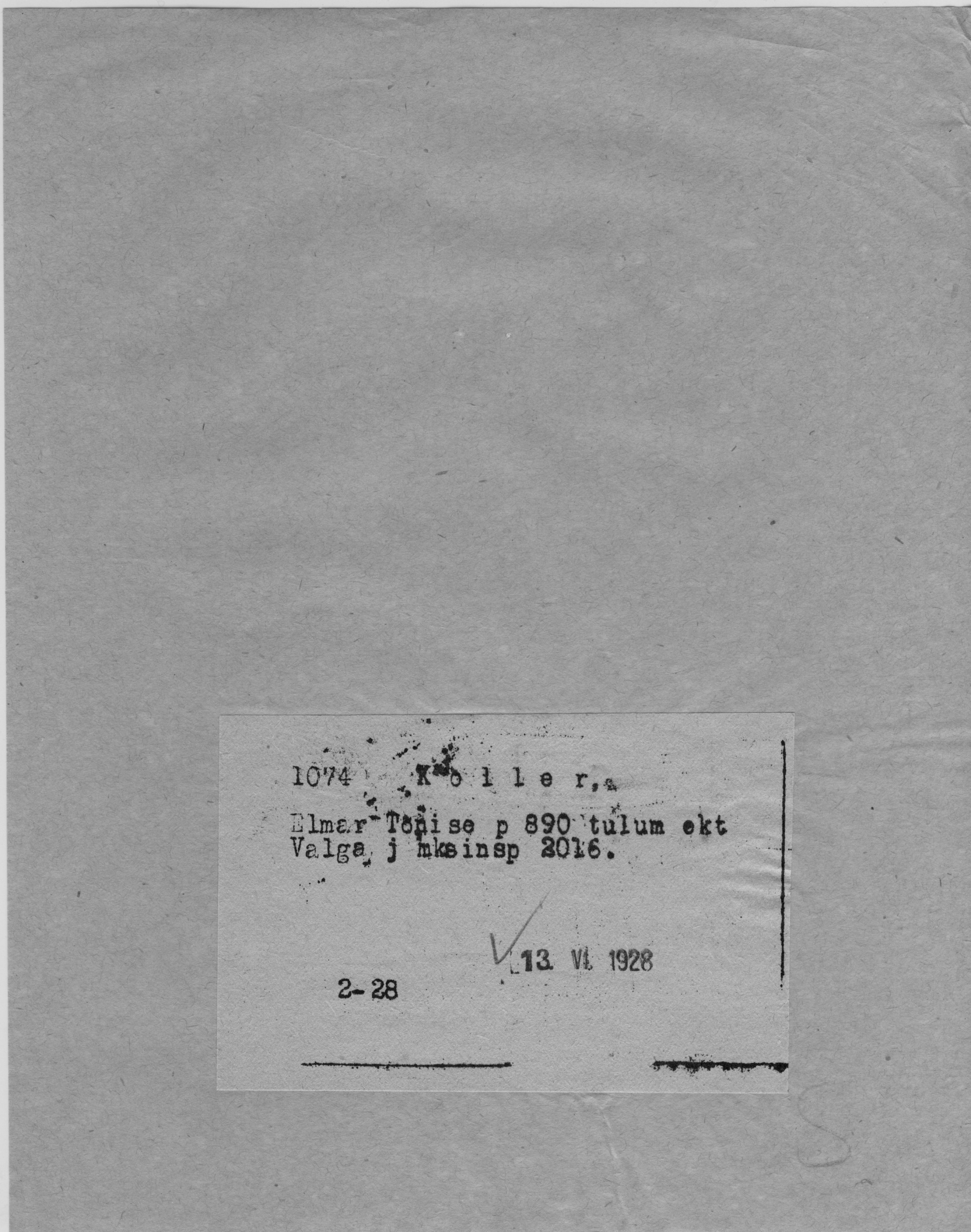 Koller, Elmar, Tõnis