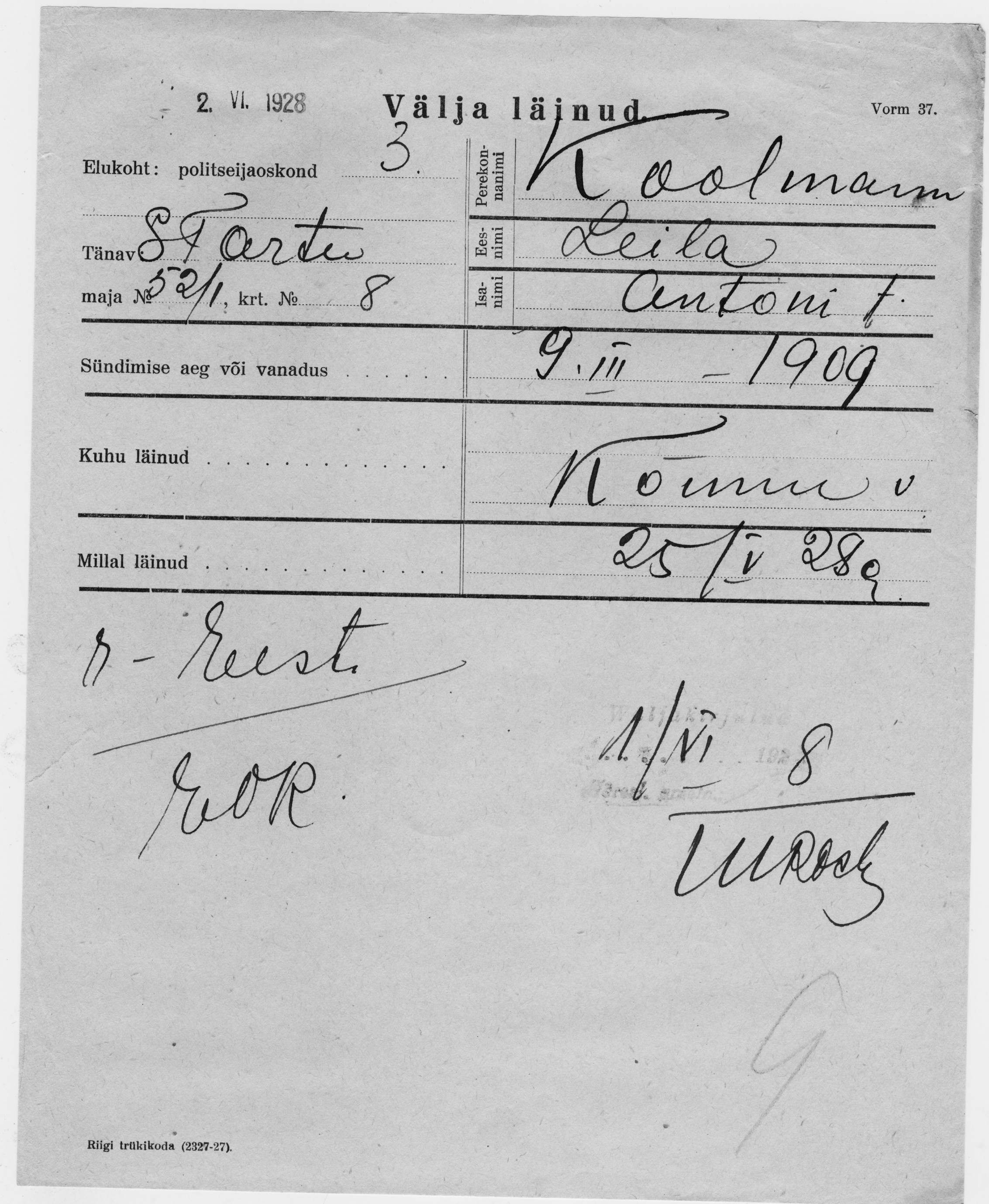 Koolmann, Leila, Anton