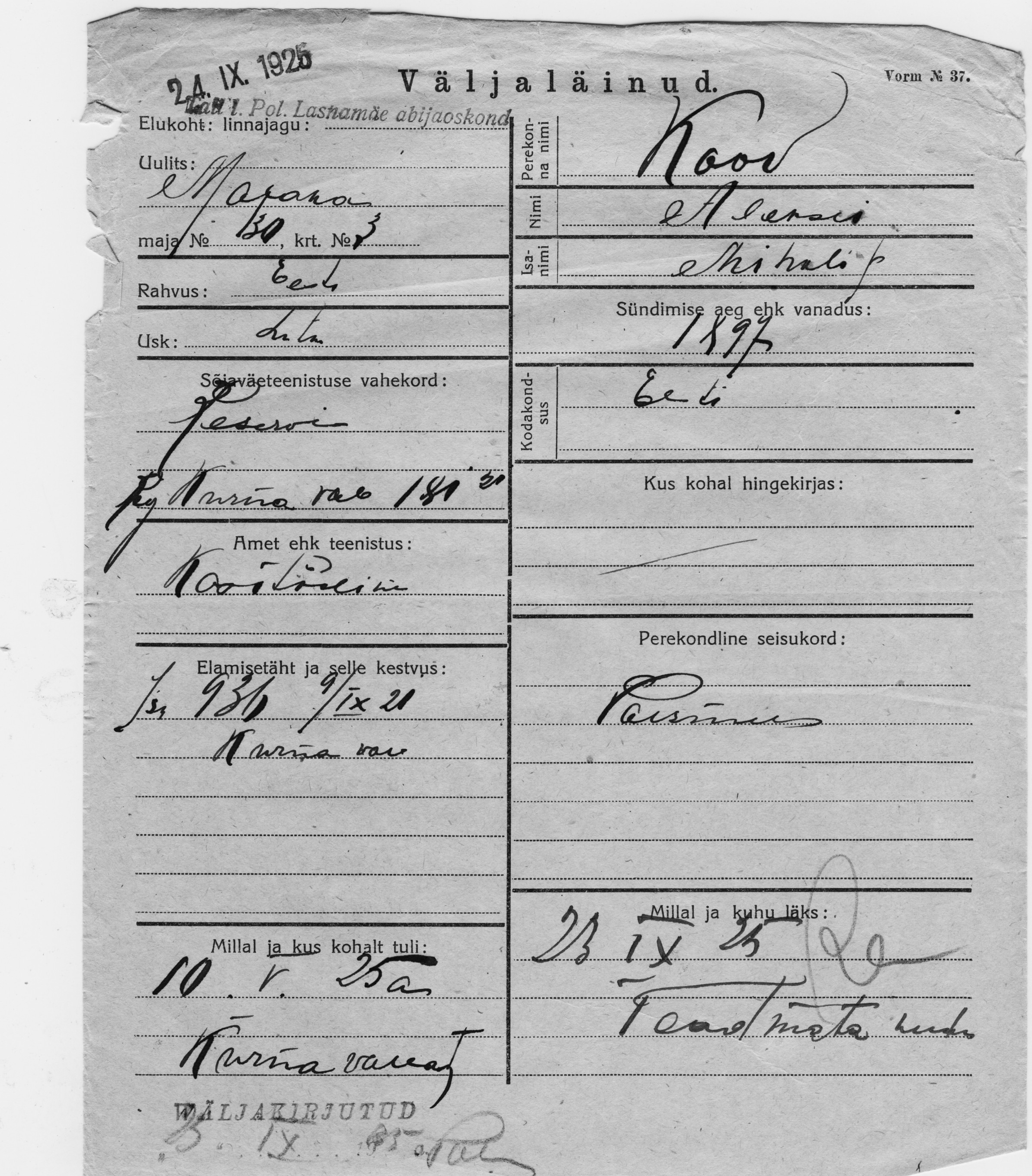 Koov, Aleksei, Mihail