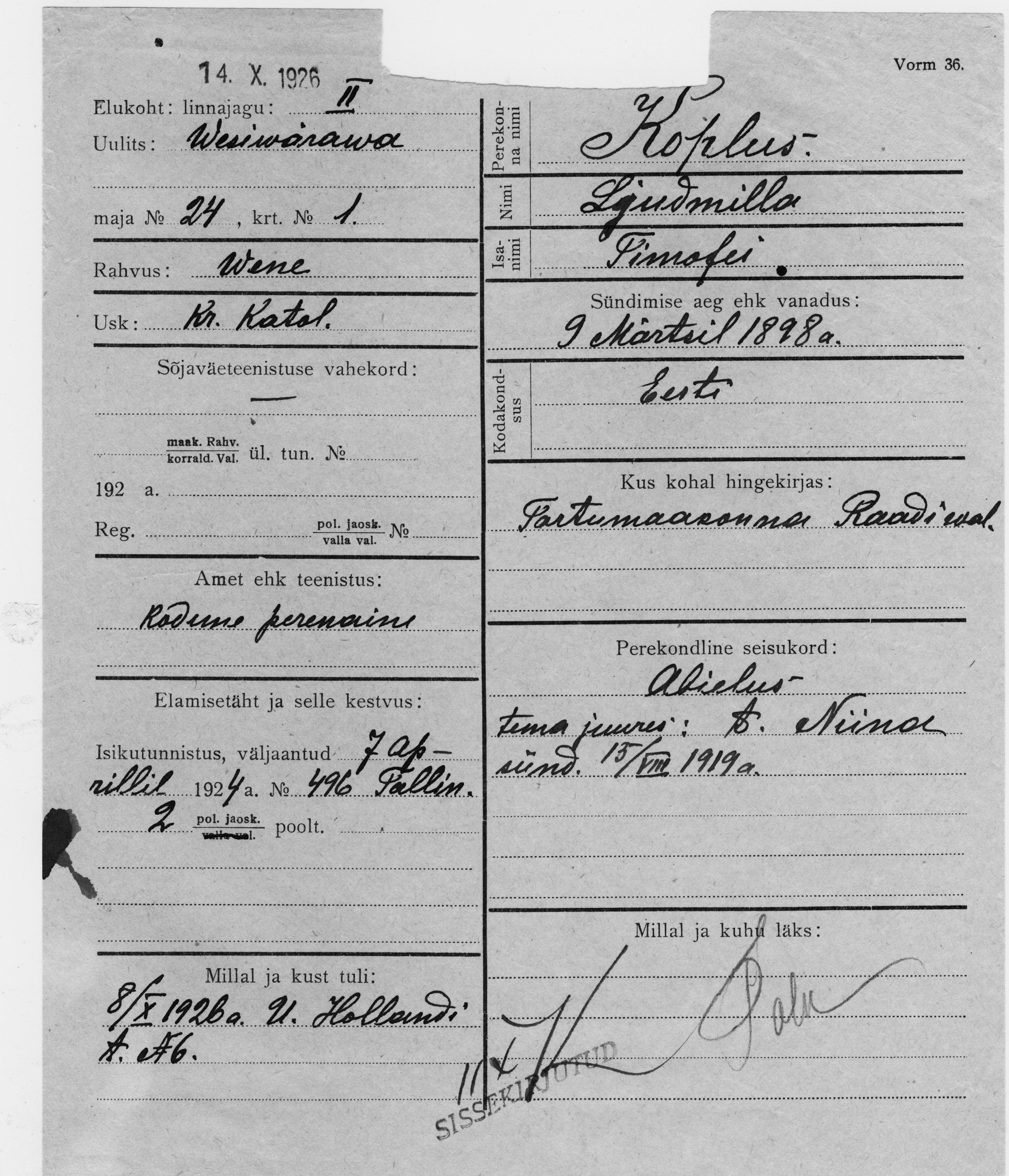 Koplus, Ludmilla, Timofei