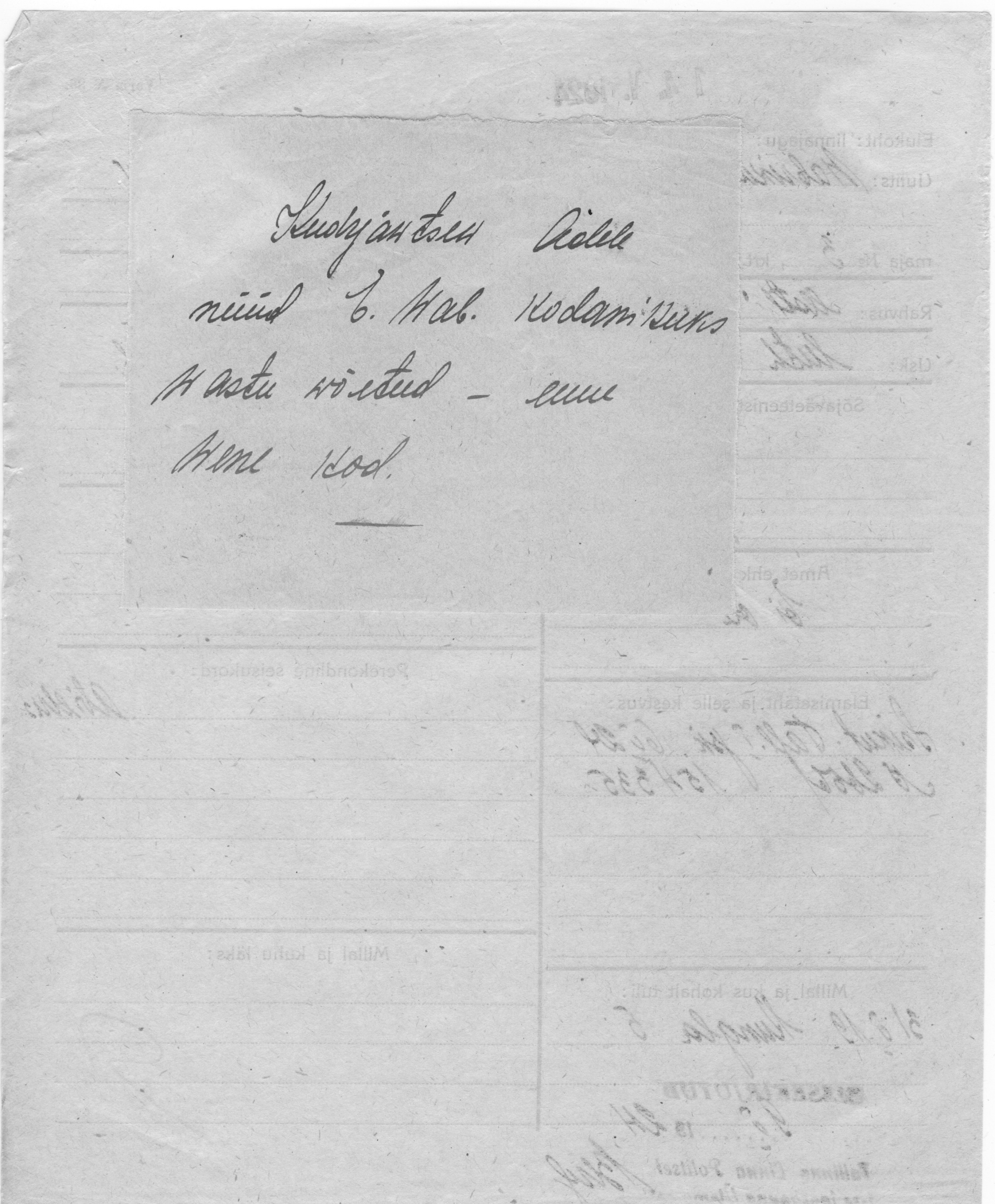 Kudrjawtsew, Adele, Jaan-P