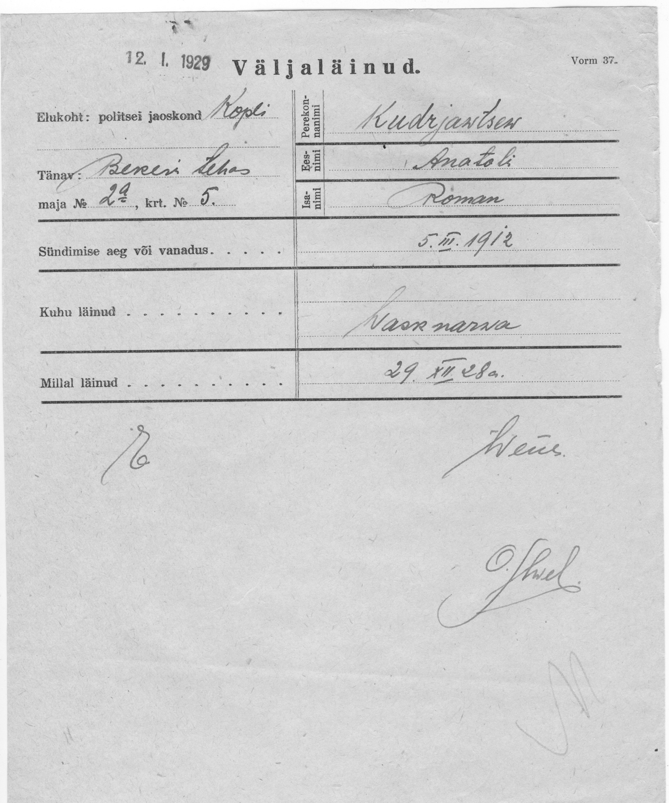 Kudrjawtsew, Anatoli, Roman