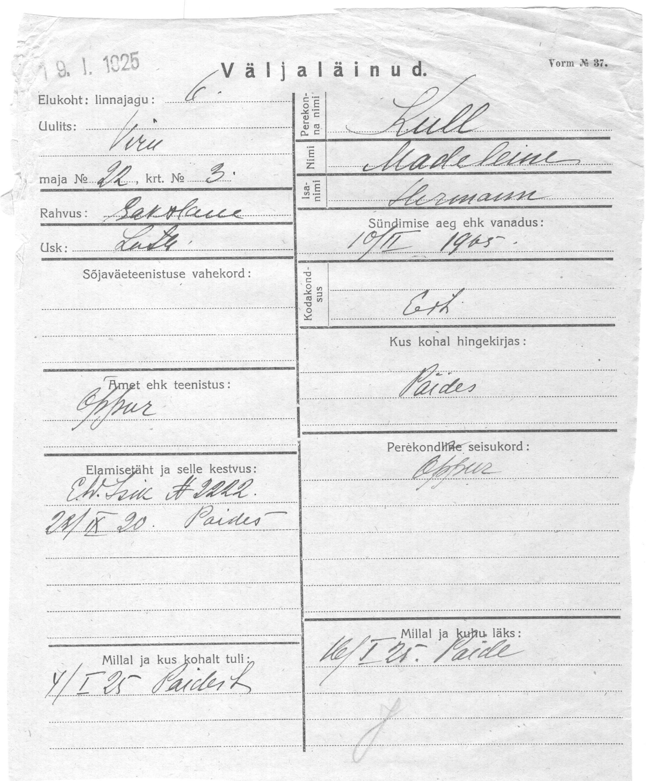 Kull, Madeleine, Hermann