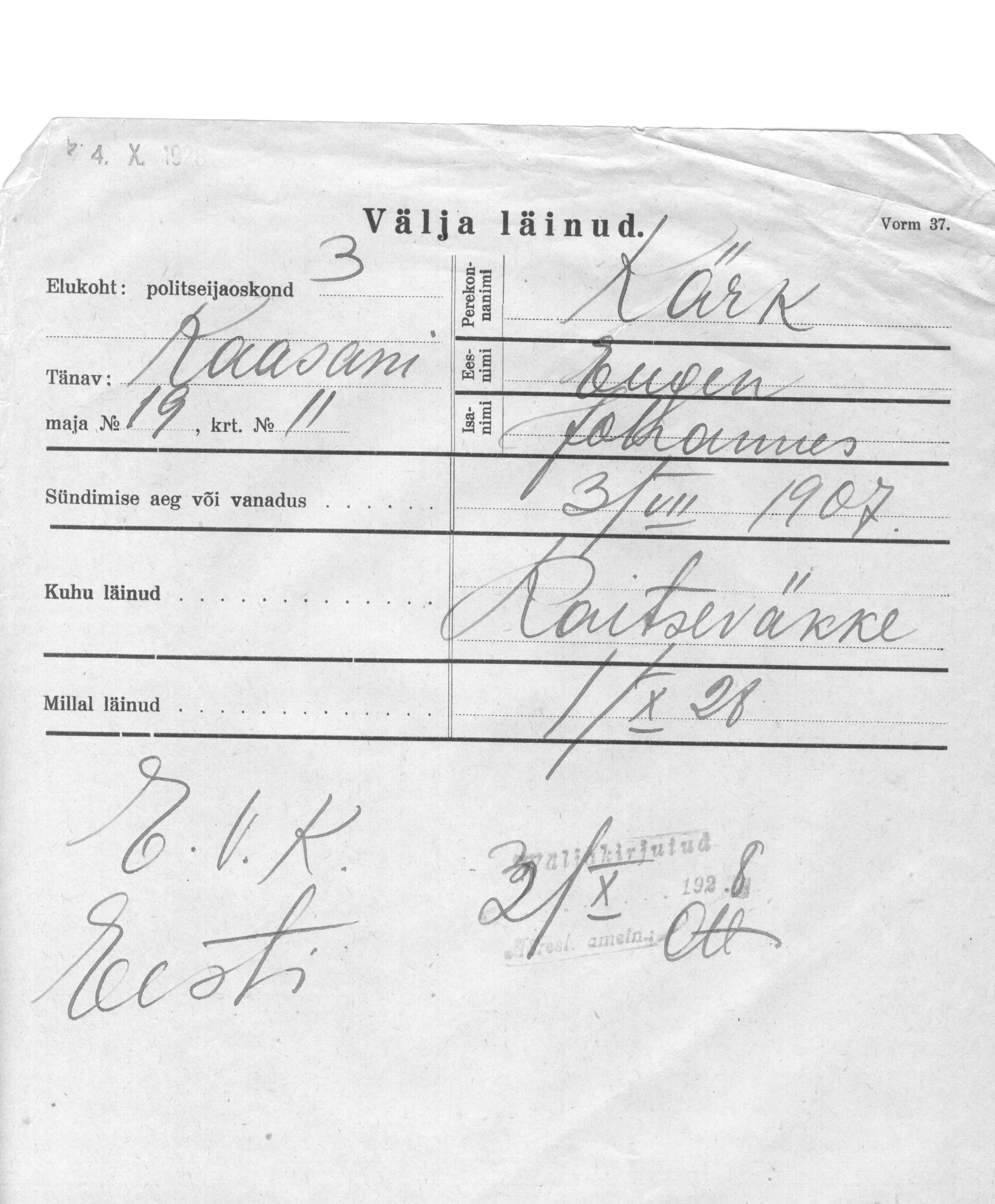 Kärk, Eugen, Johannes