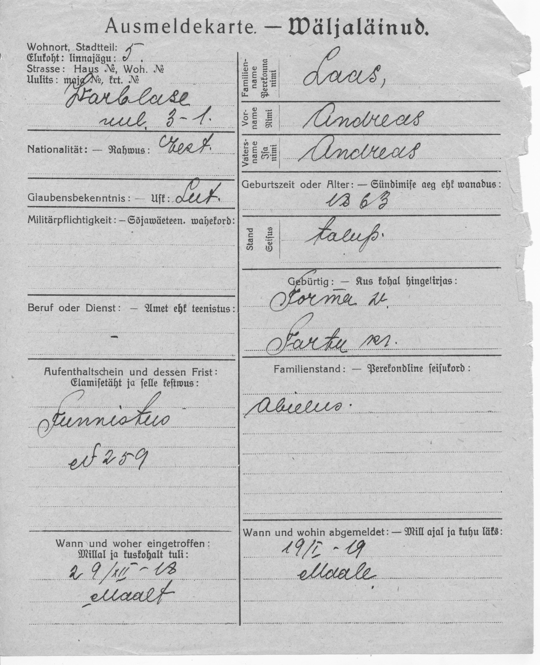 Laas, Andreas, Andreas