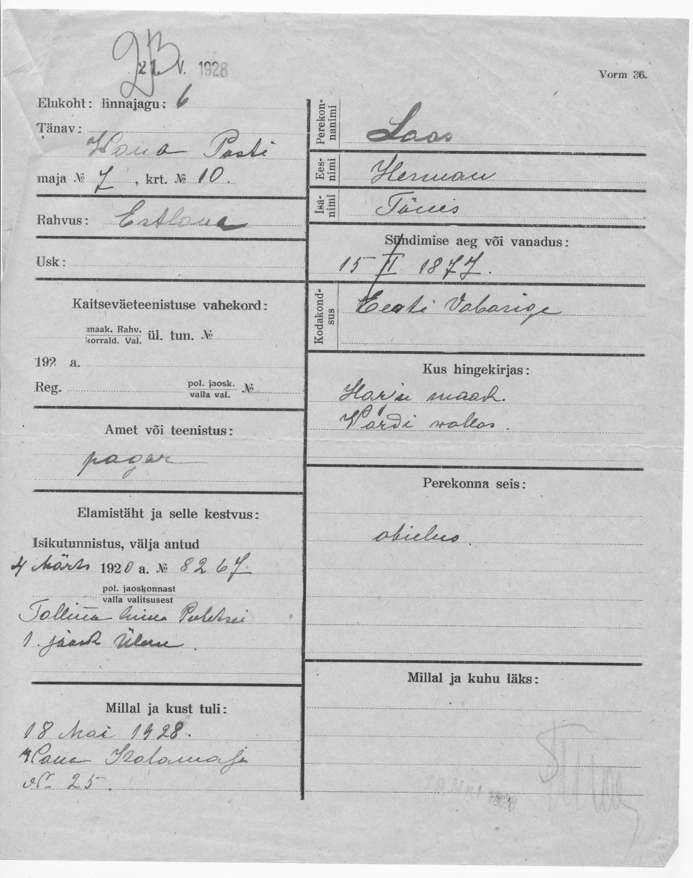 Laas, Herman, Tõnis