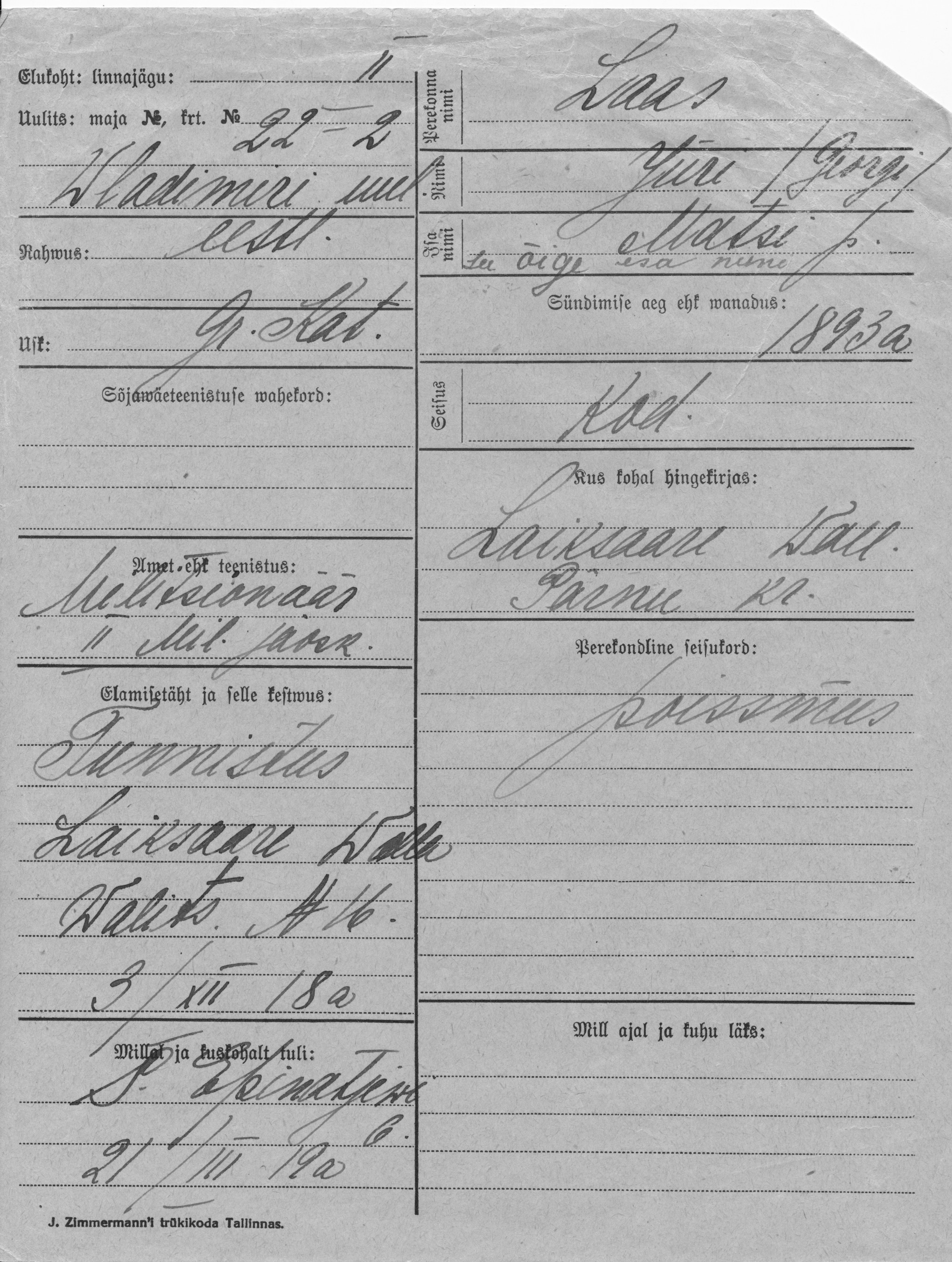 Laas, Jüri(Georgi), Mats