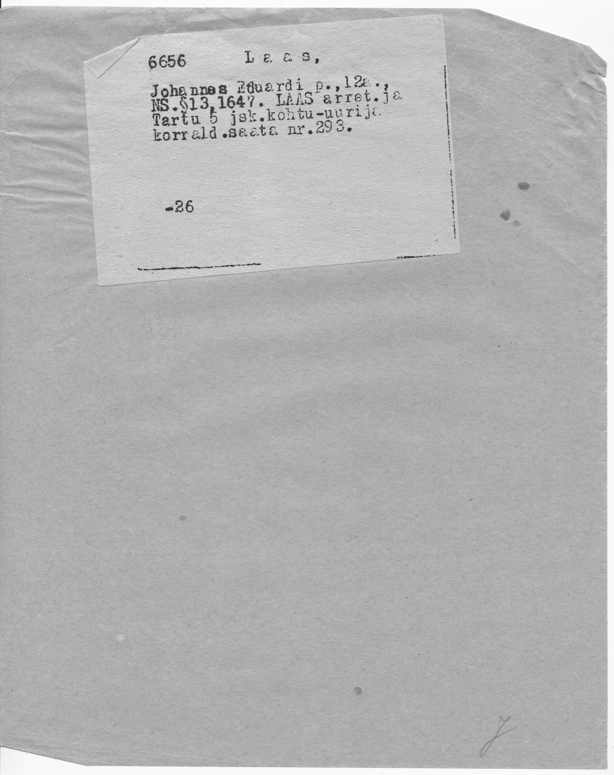 Laas, Johannes, Eduard