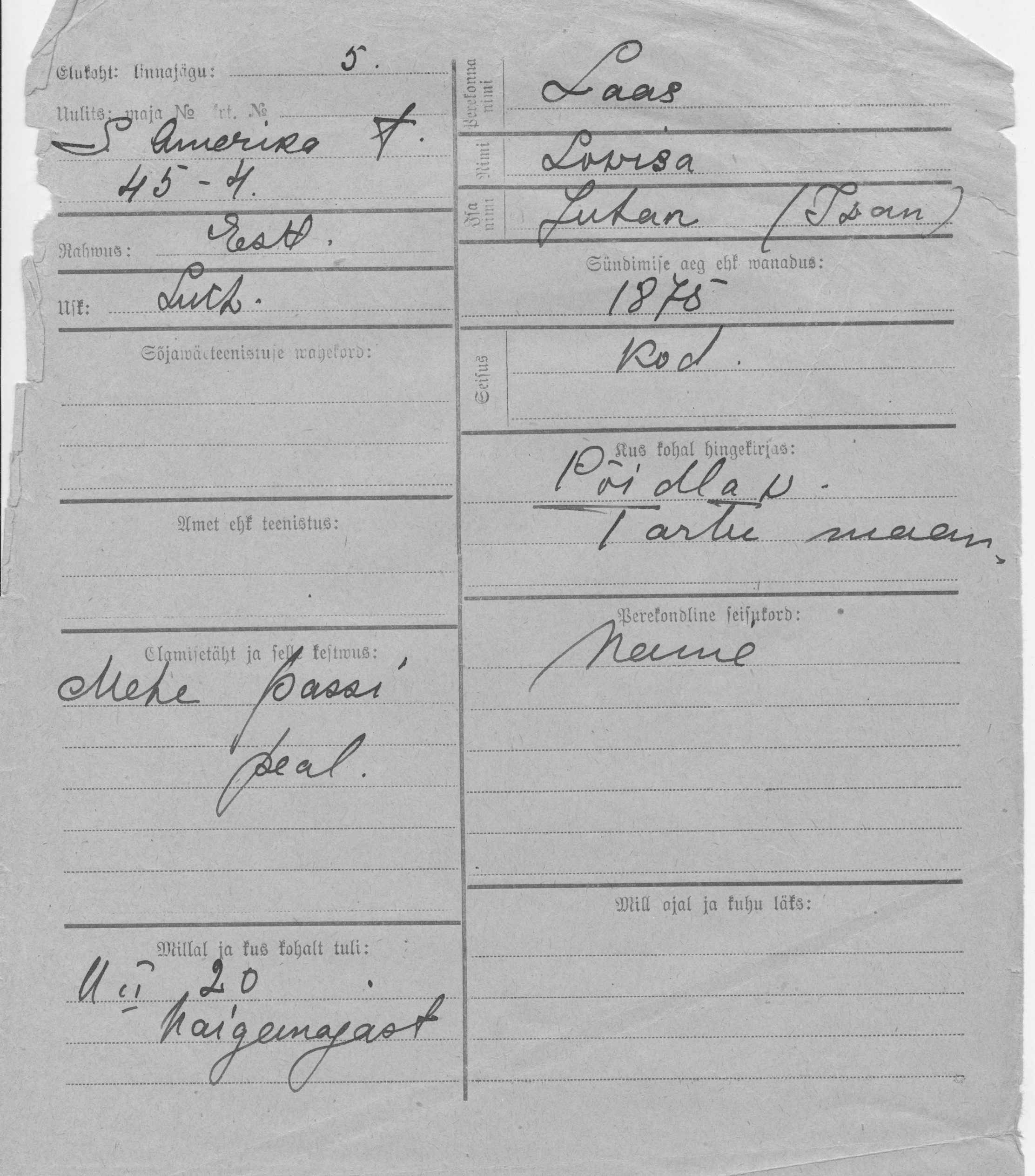 Laas, Lovisa, Juhan(Ivan)