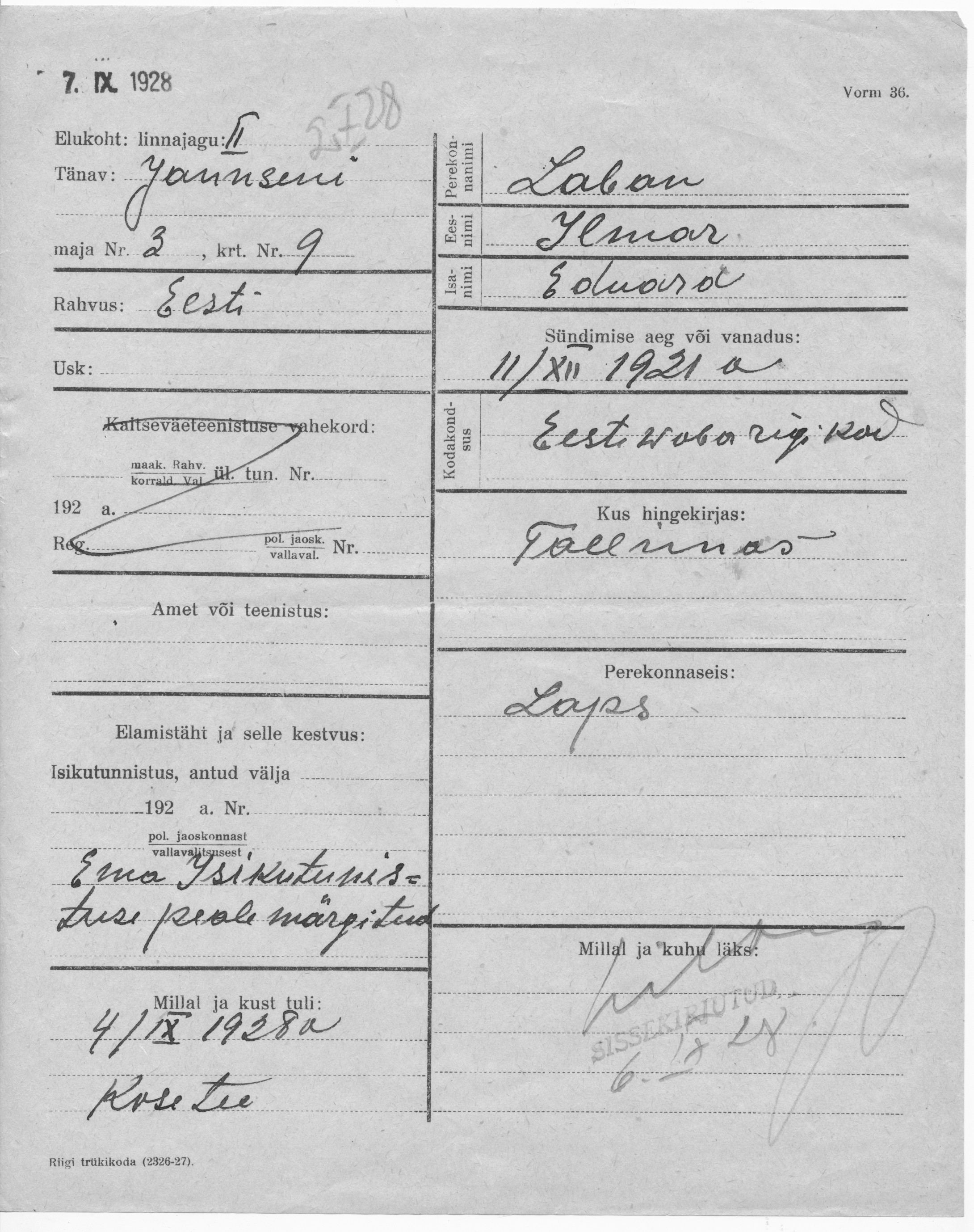 Laban, Ilmar, Eduard