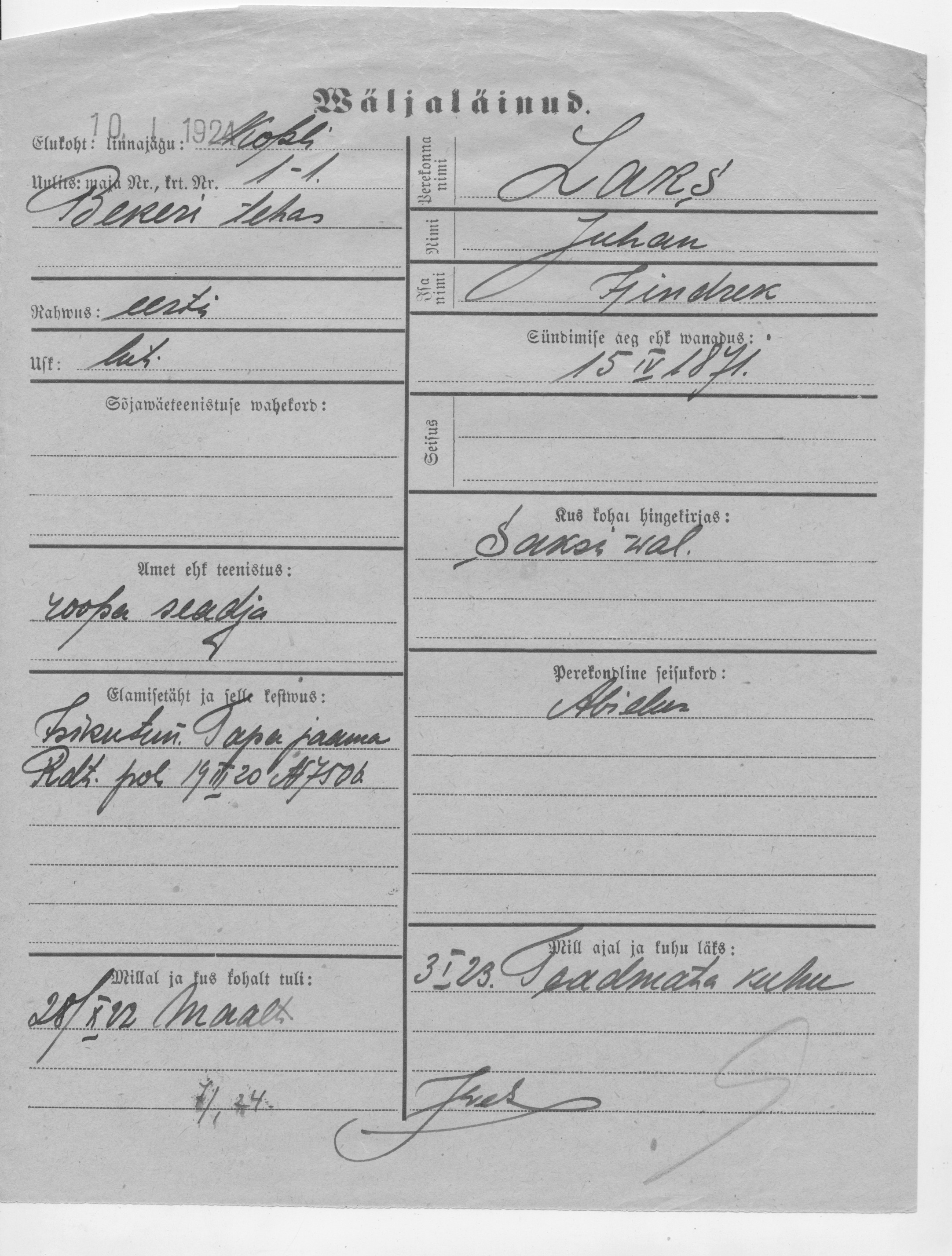 Laks, Juhan, Hindrek