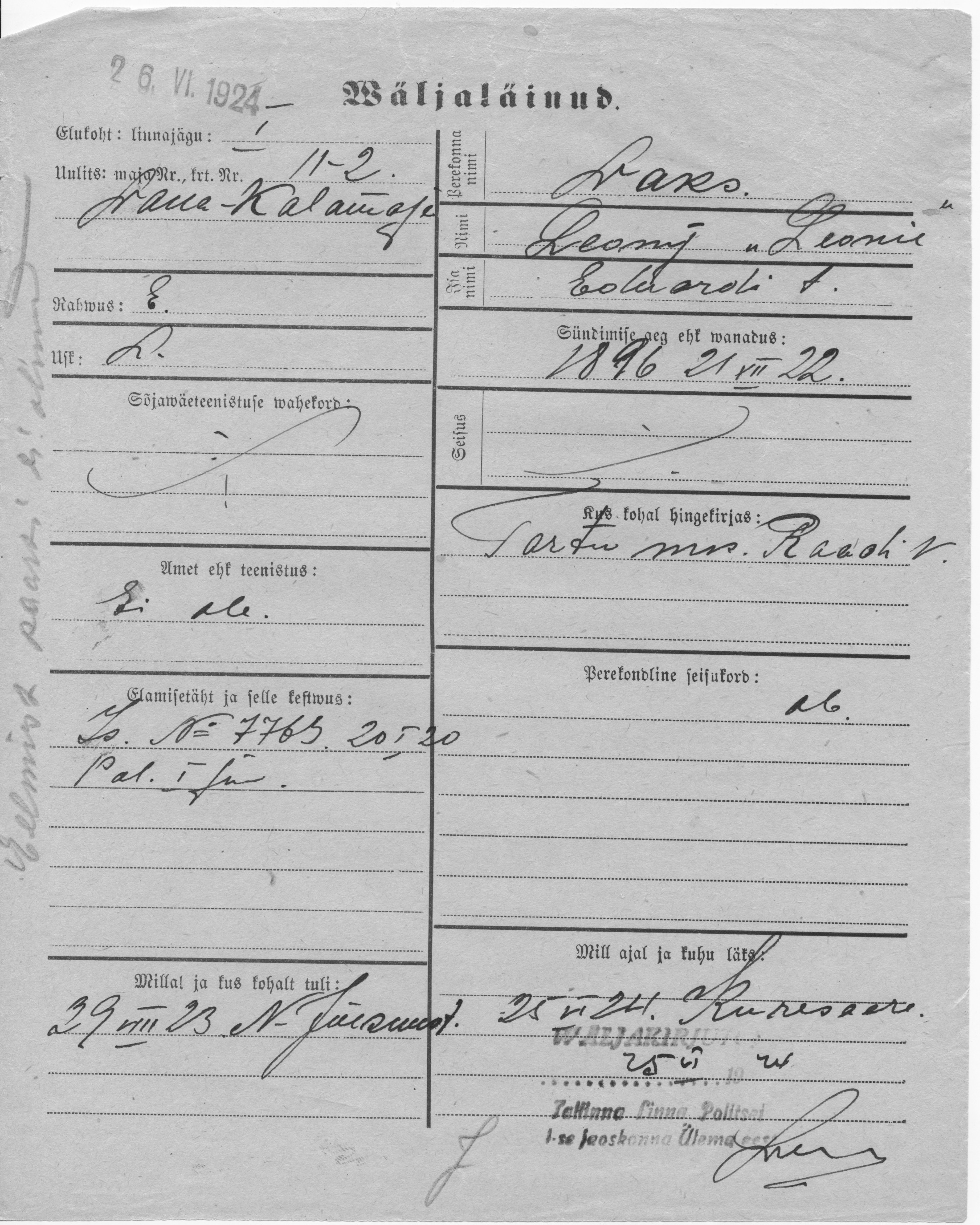 Laks, Leony(Leonie), Eduard