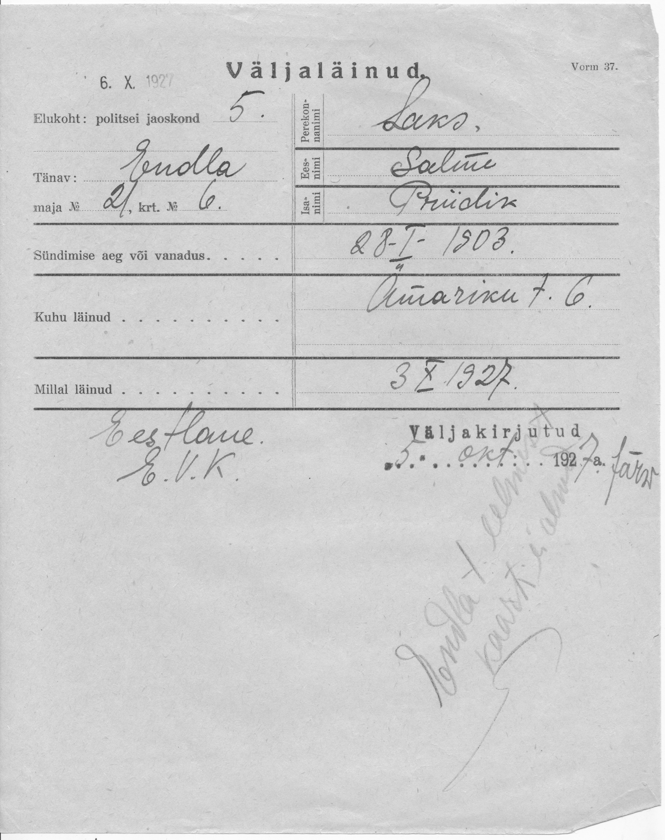 Laks, Salme, Priidik