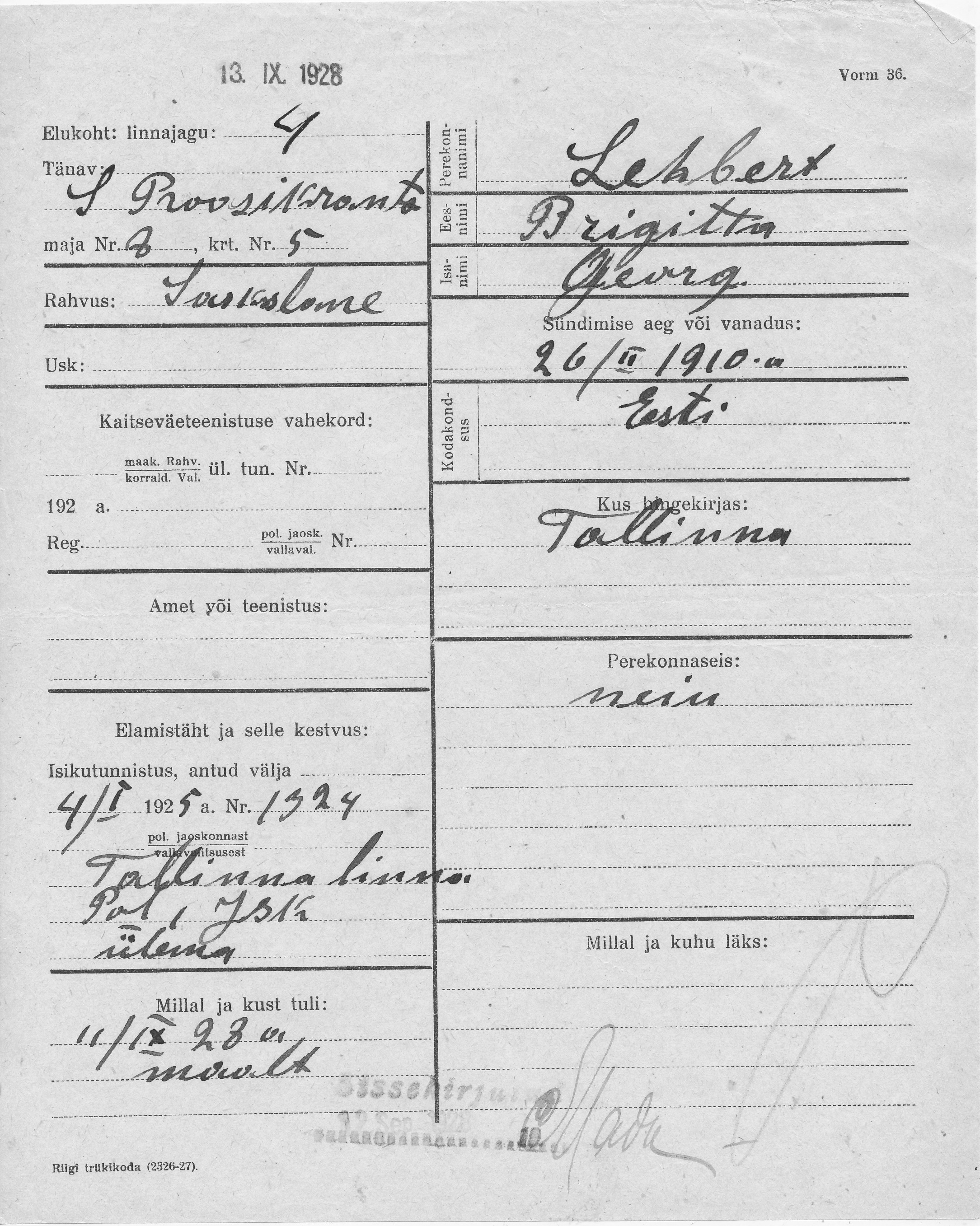 Lehbert, Brigitta, Georg