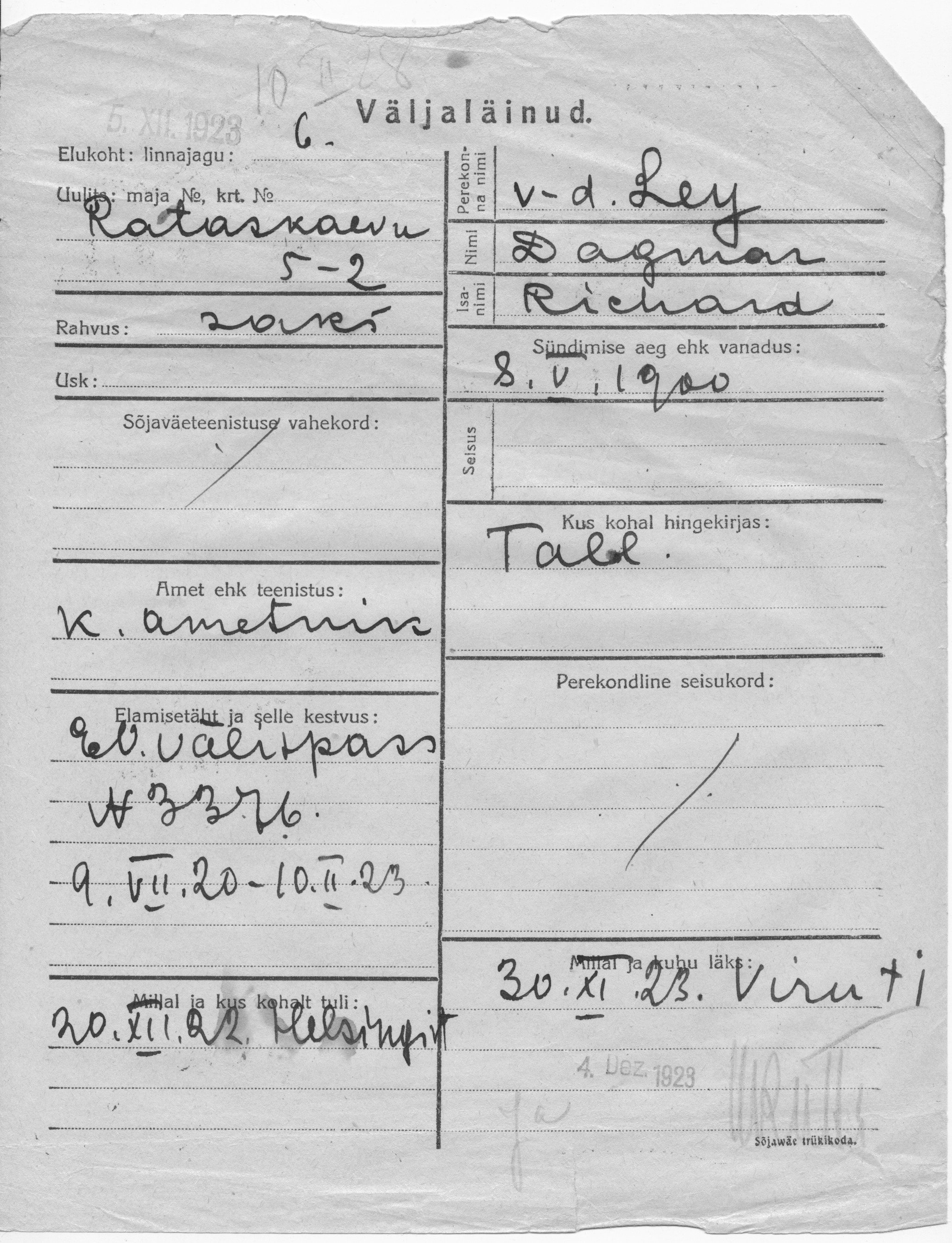 Ley, Dagmar, Richard