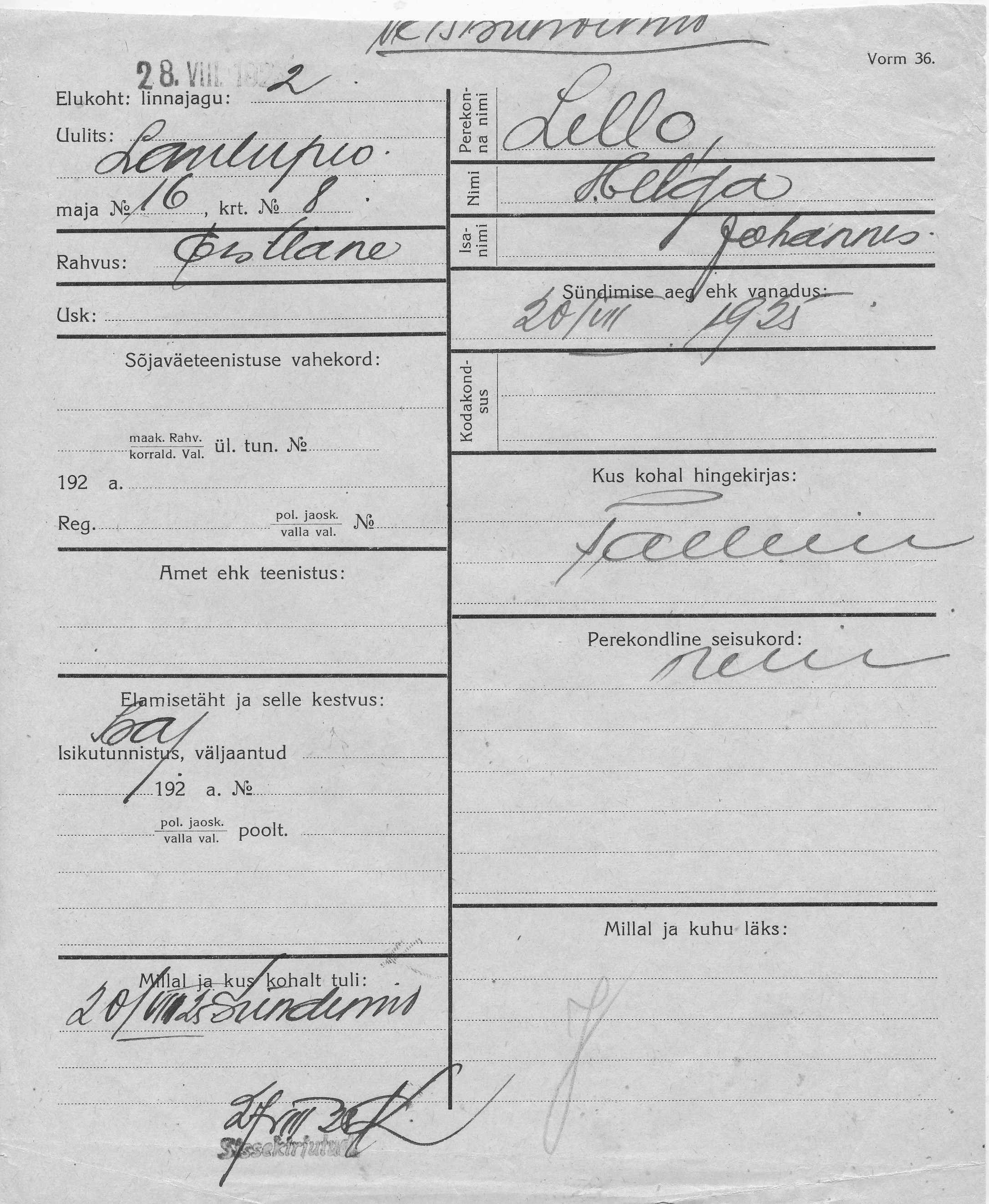 Lello, Helga, Johannes