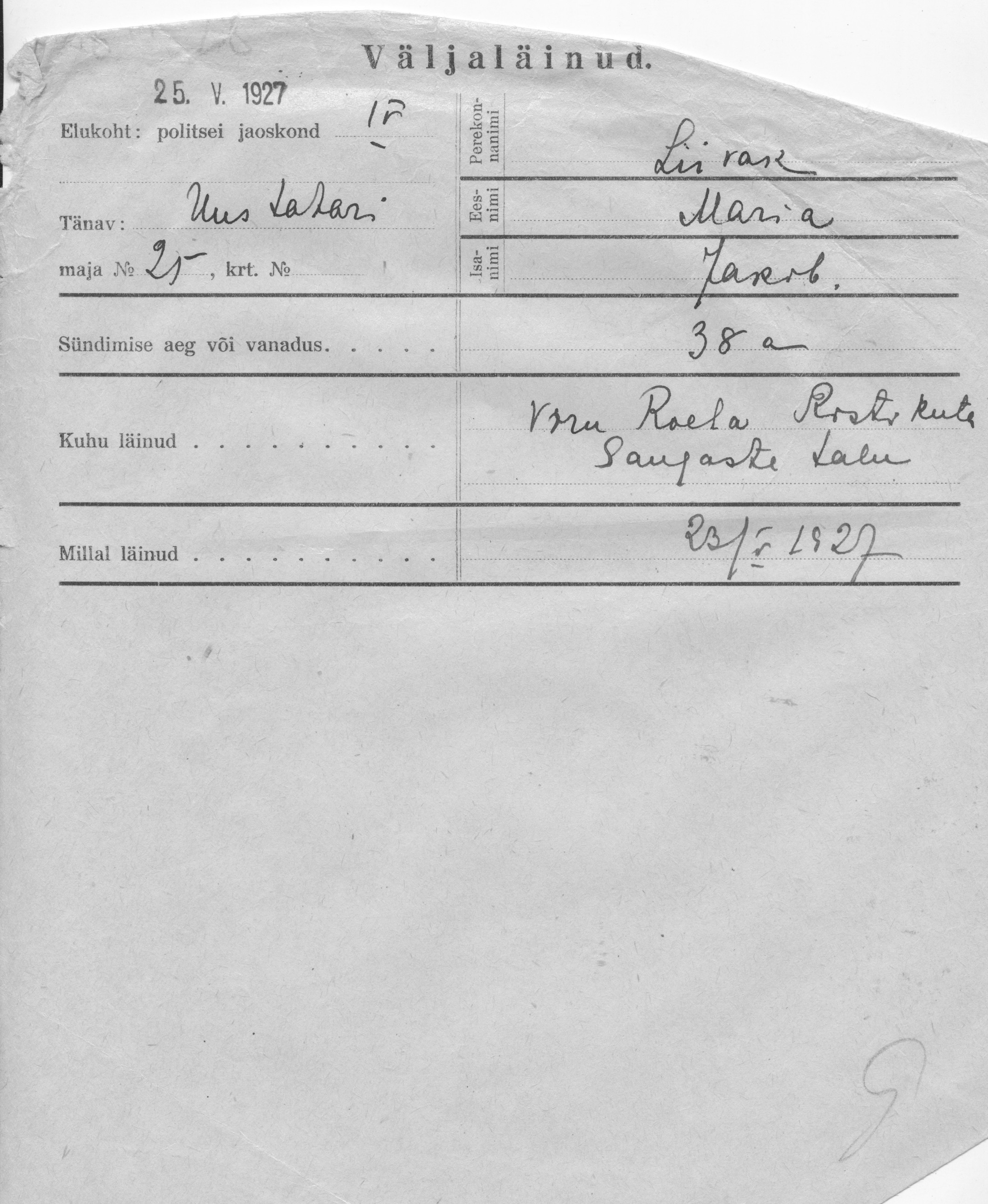 Liivak, Maria, Jakob