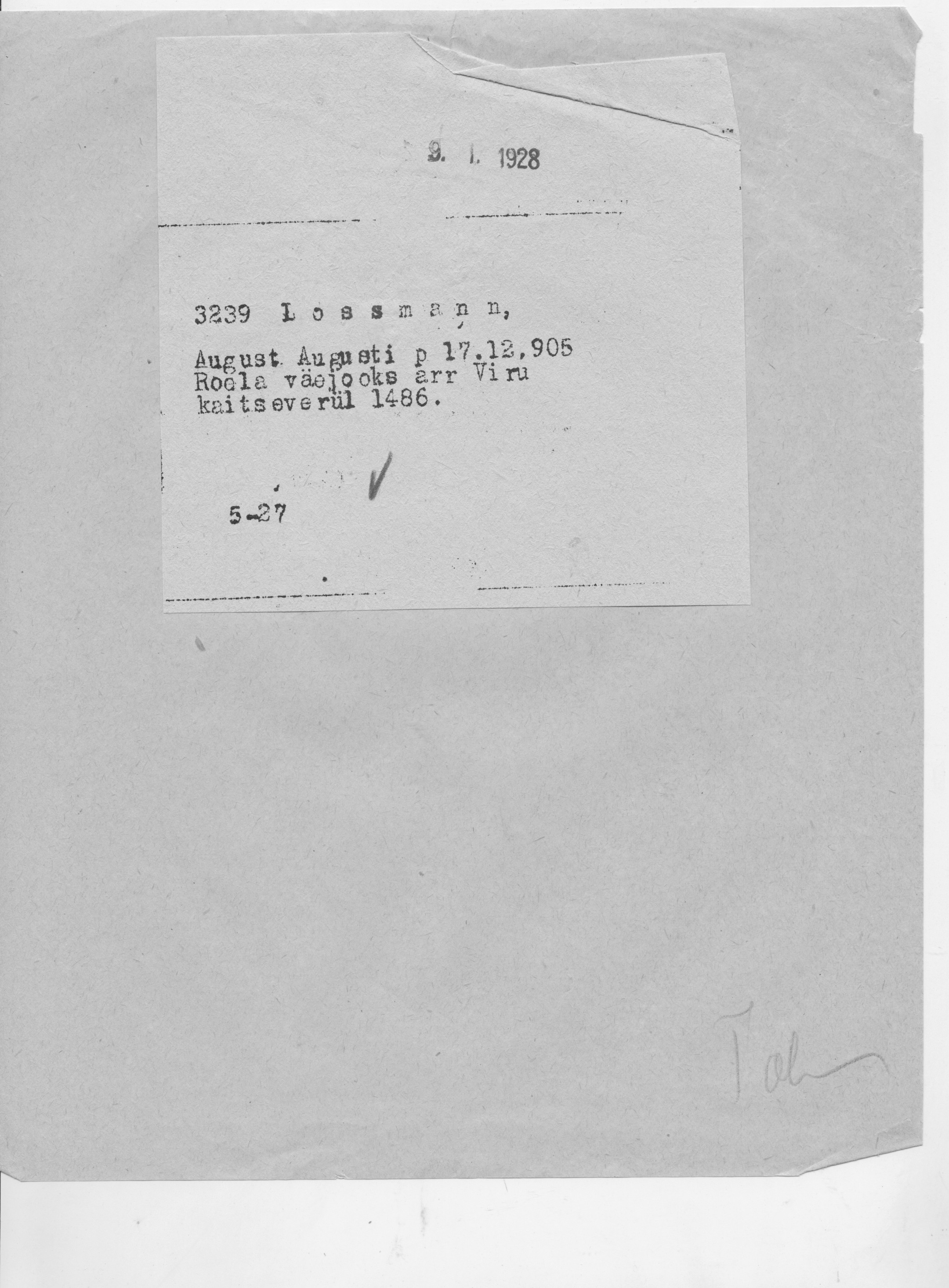 Lossmann, August, August