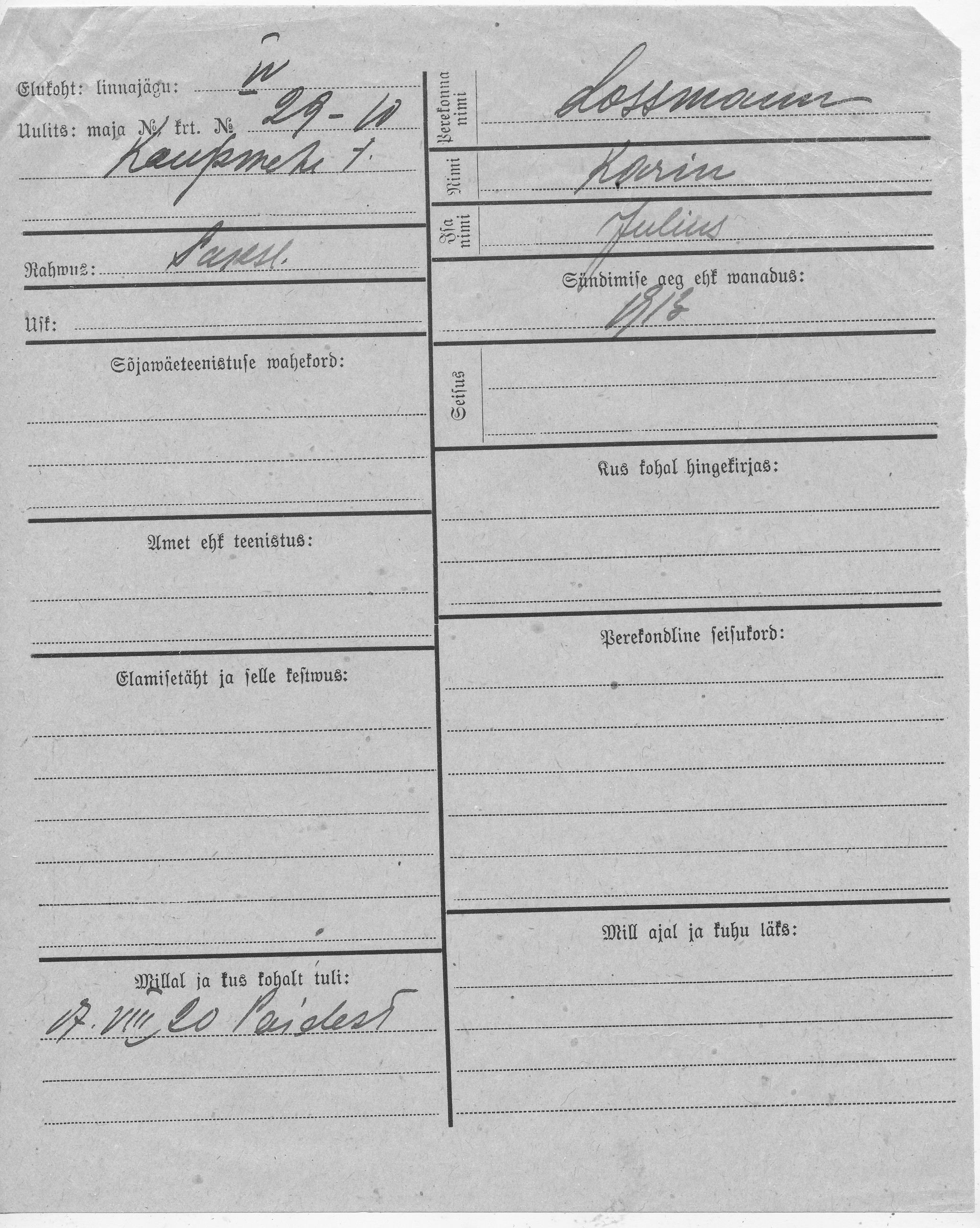 Lossmann, Karin, Julius