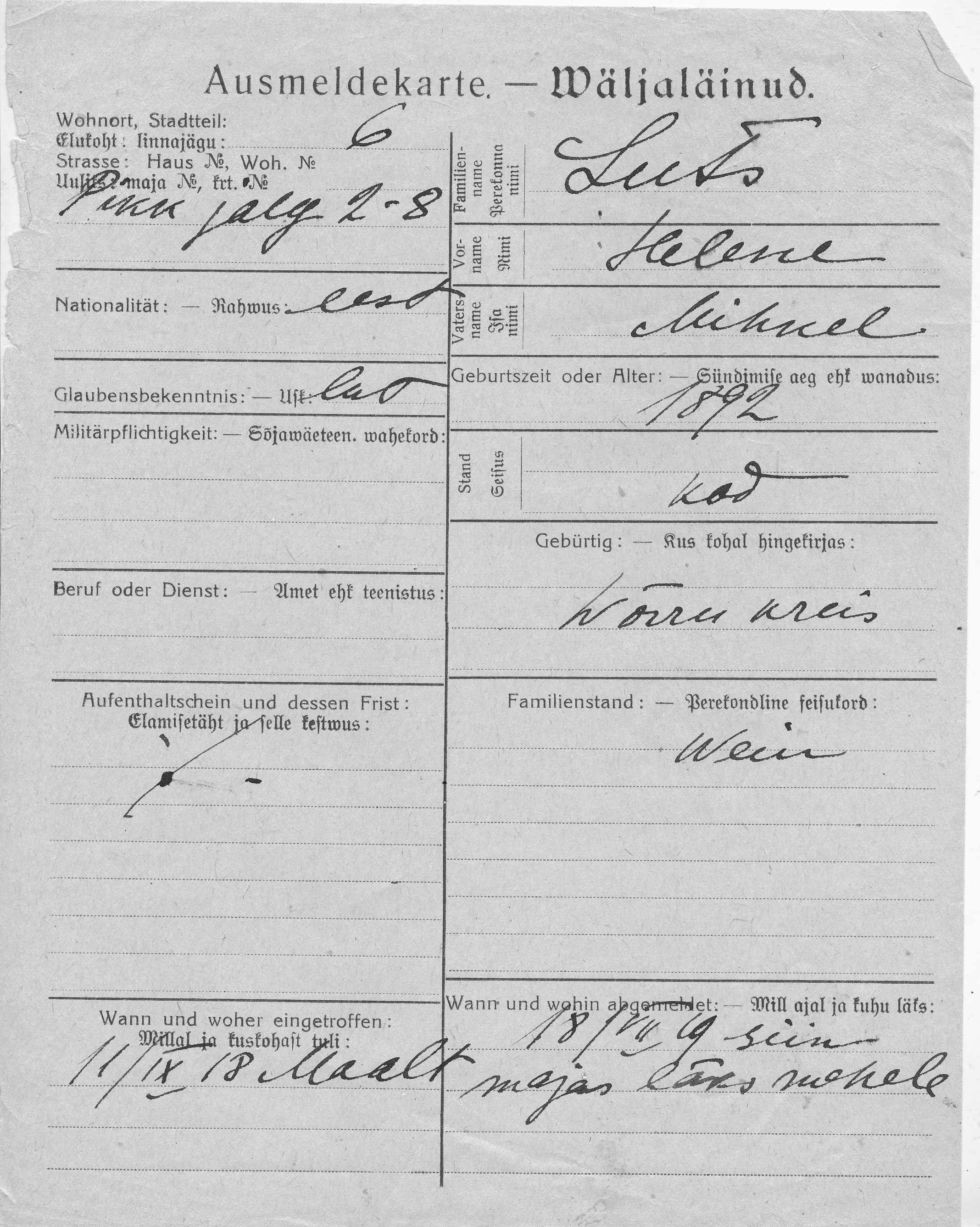 Luts, Helene, Mihkel