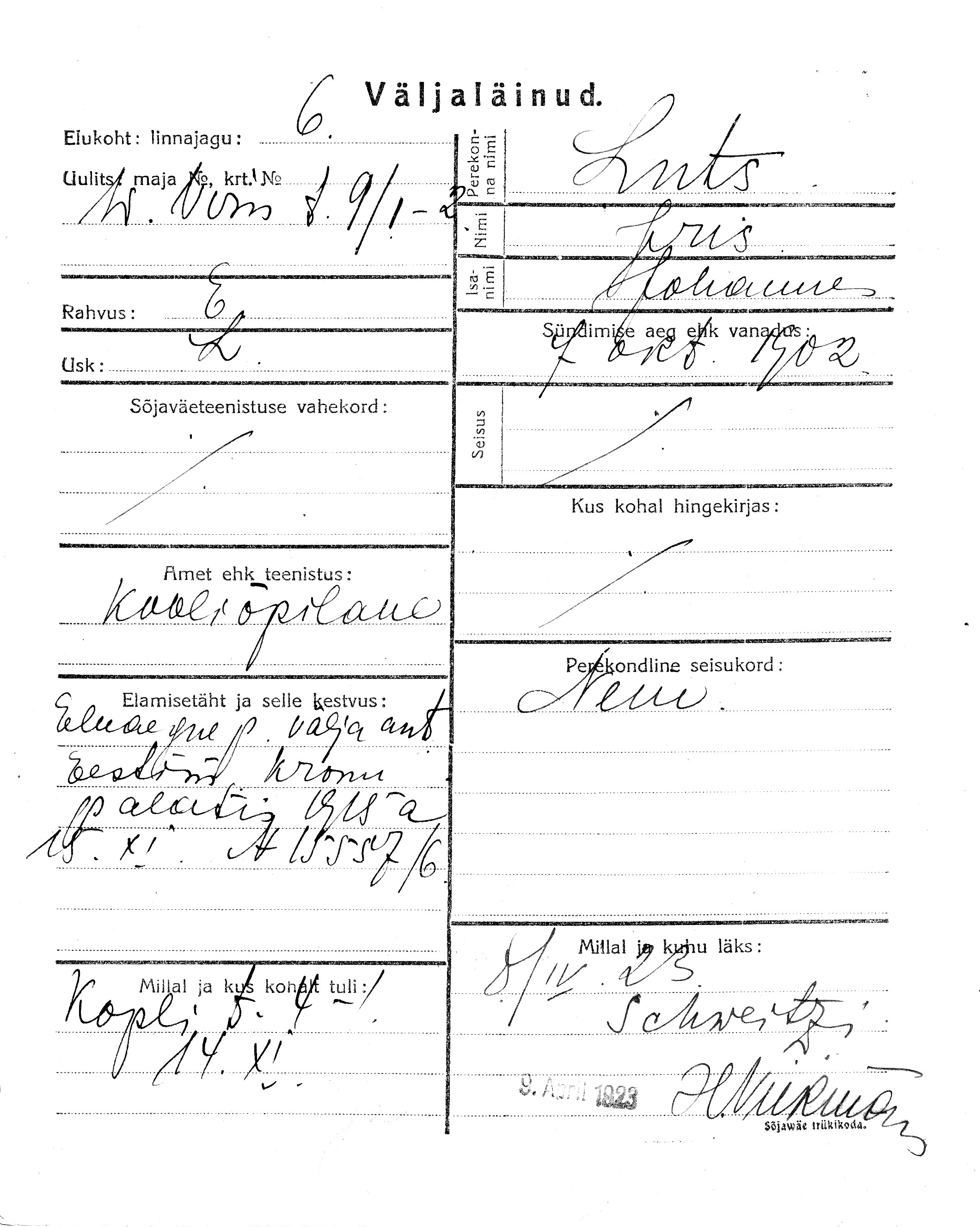 Luts, Iris, Johannes