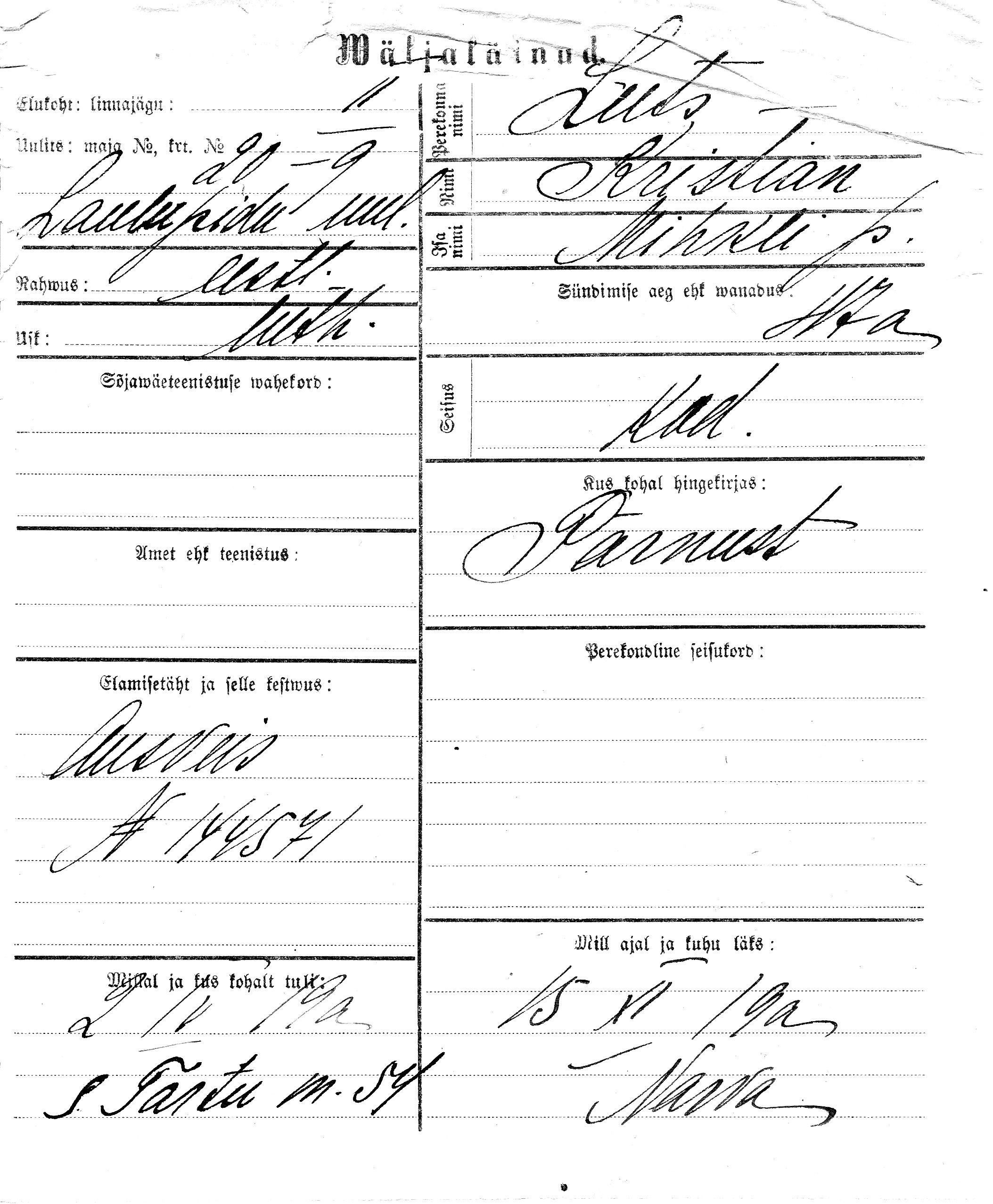 Luts, Kristian, Mihkel