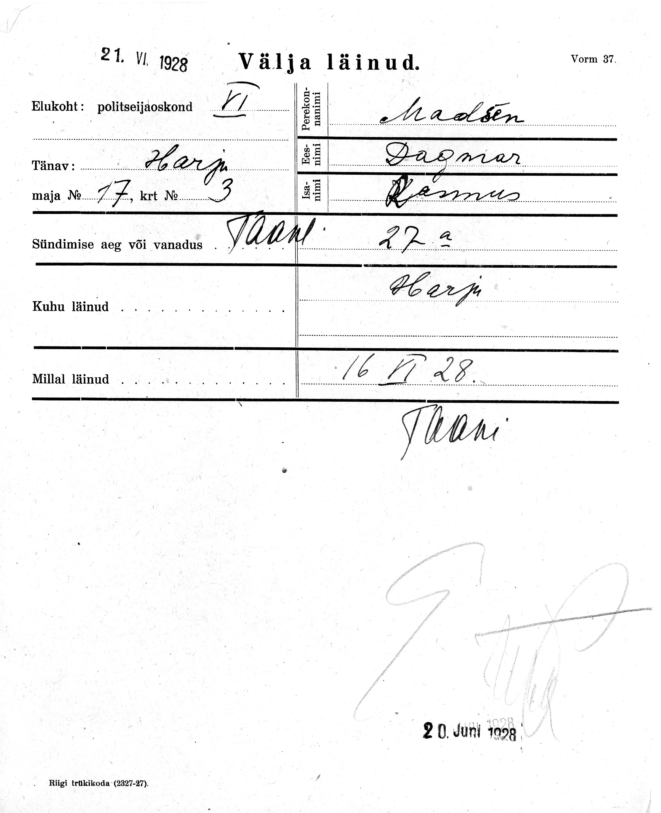 Madsen, Dagmar, Rasmus