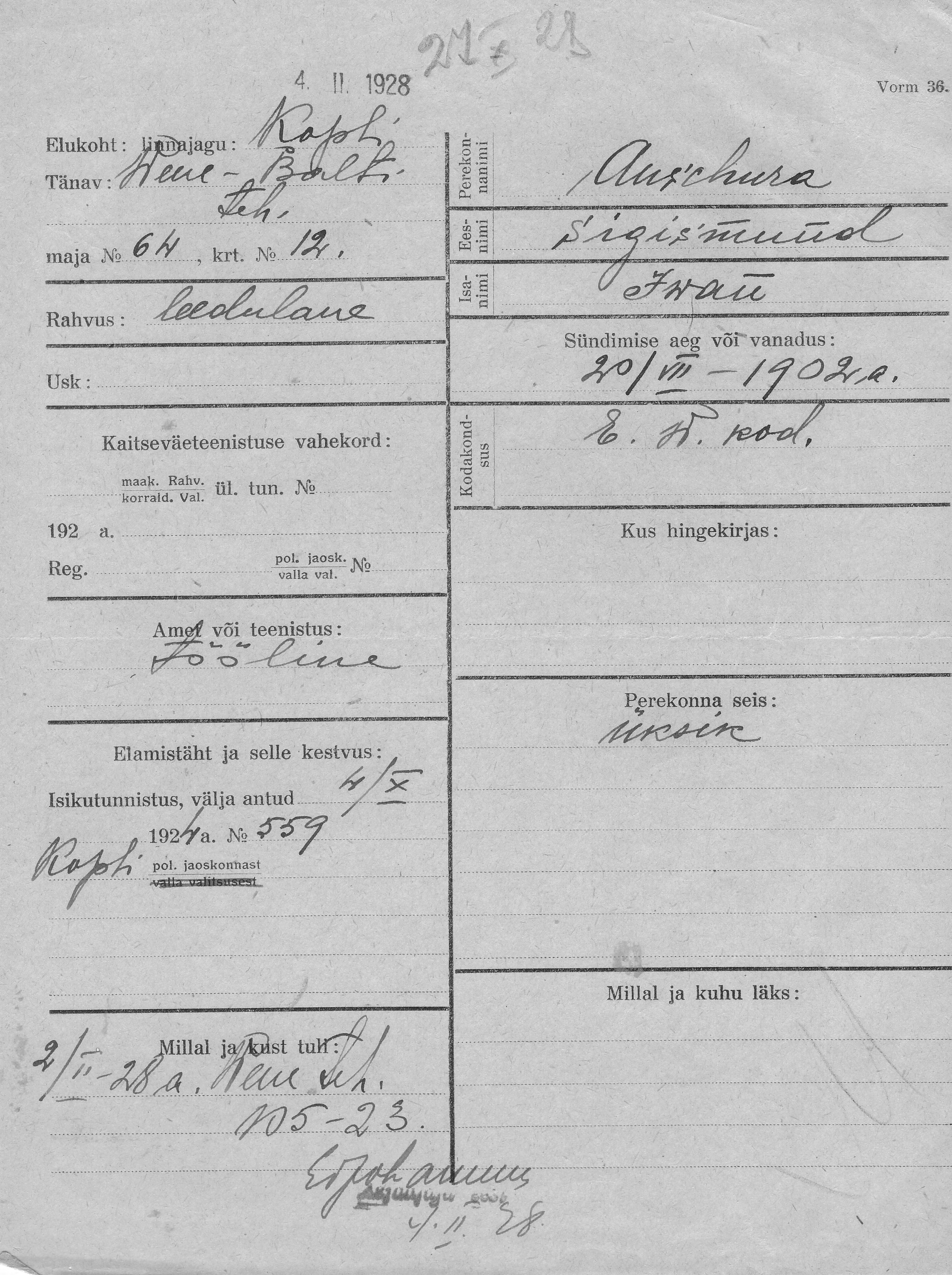 Auschura, Sigismund, Iwan