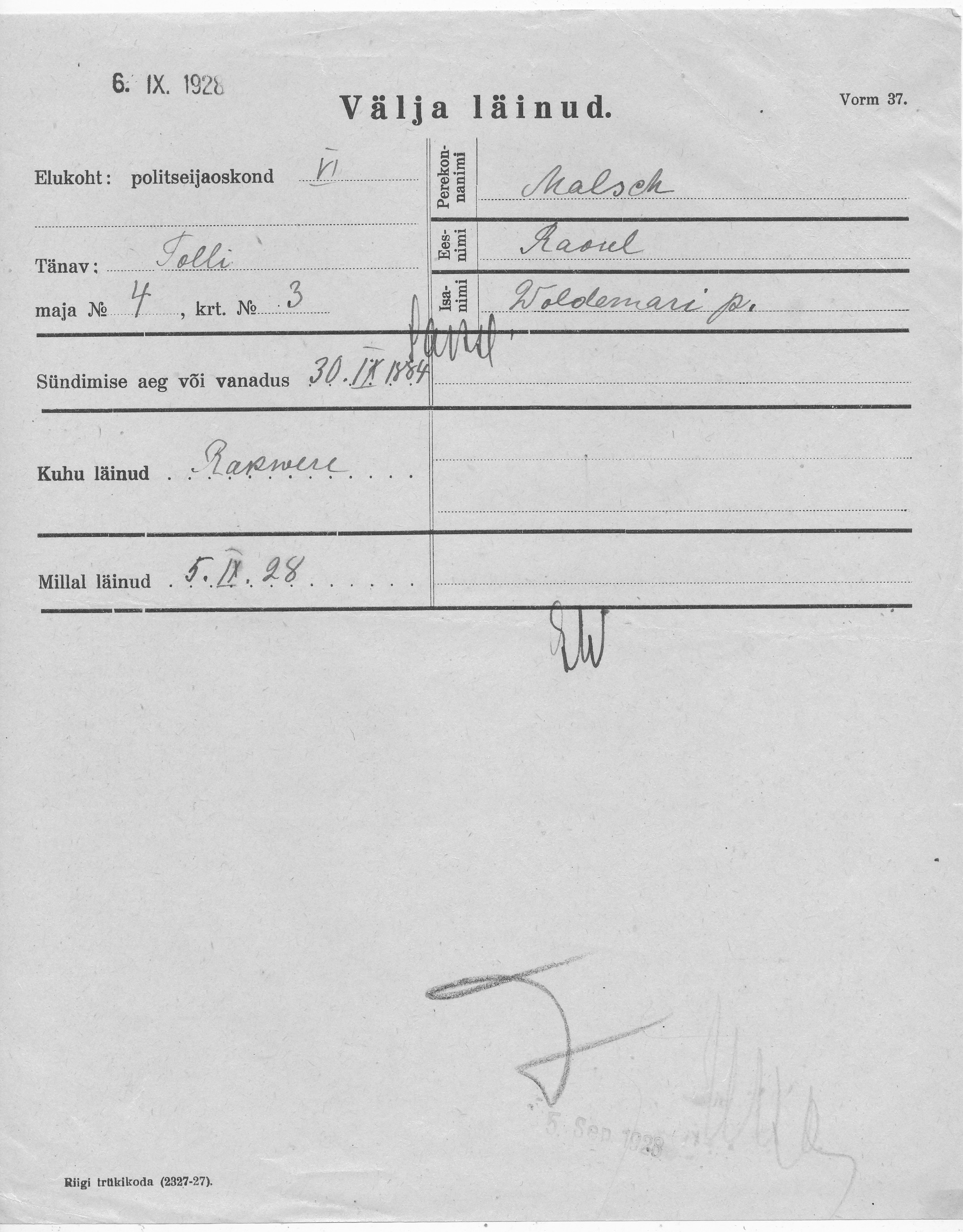 Malsch, Raoul, Woldemar