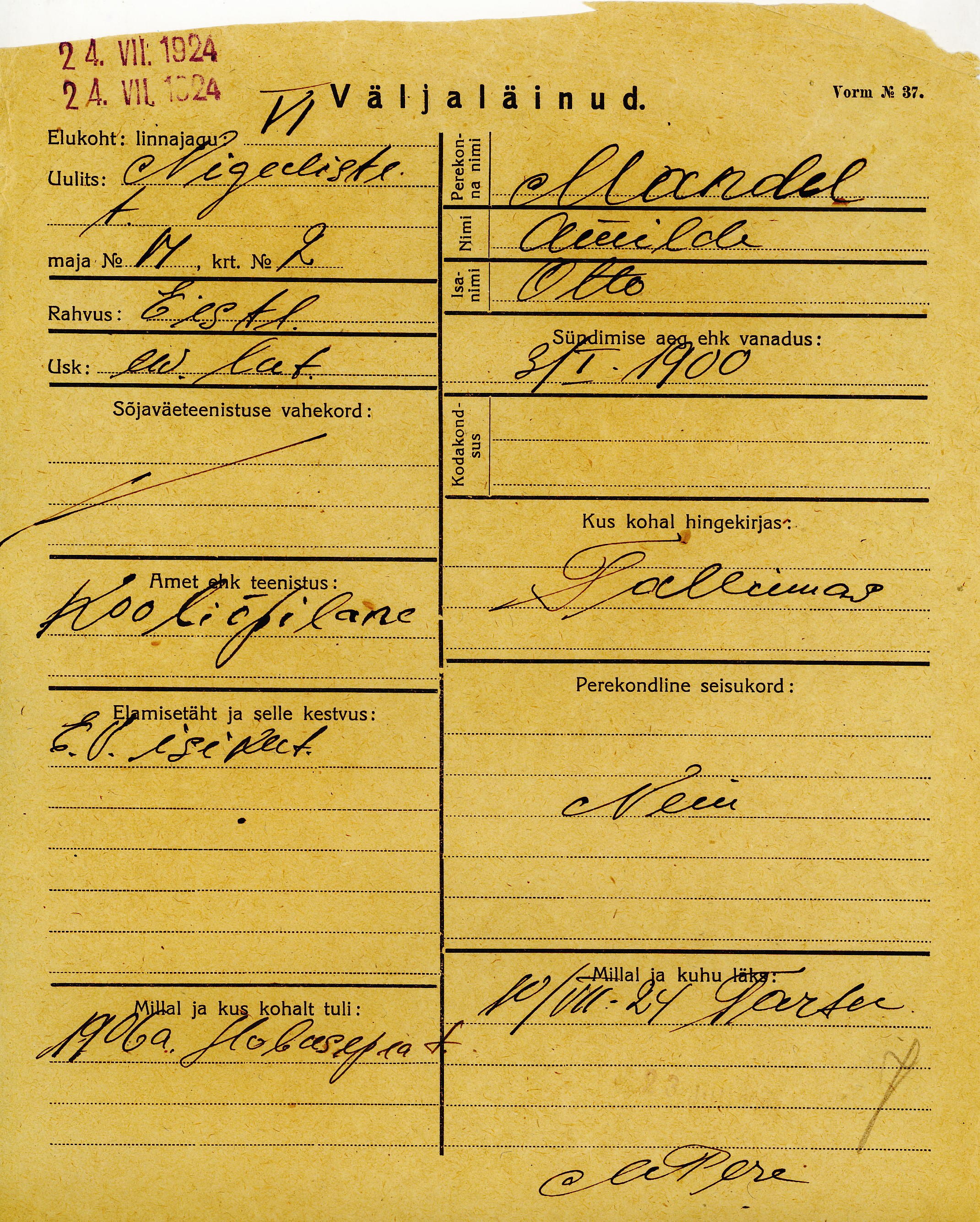 Mandel, Amilde, Otto