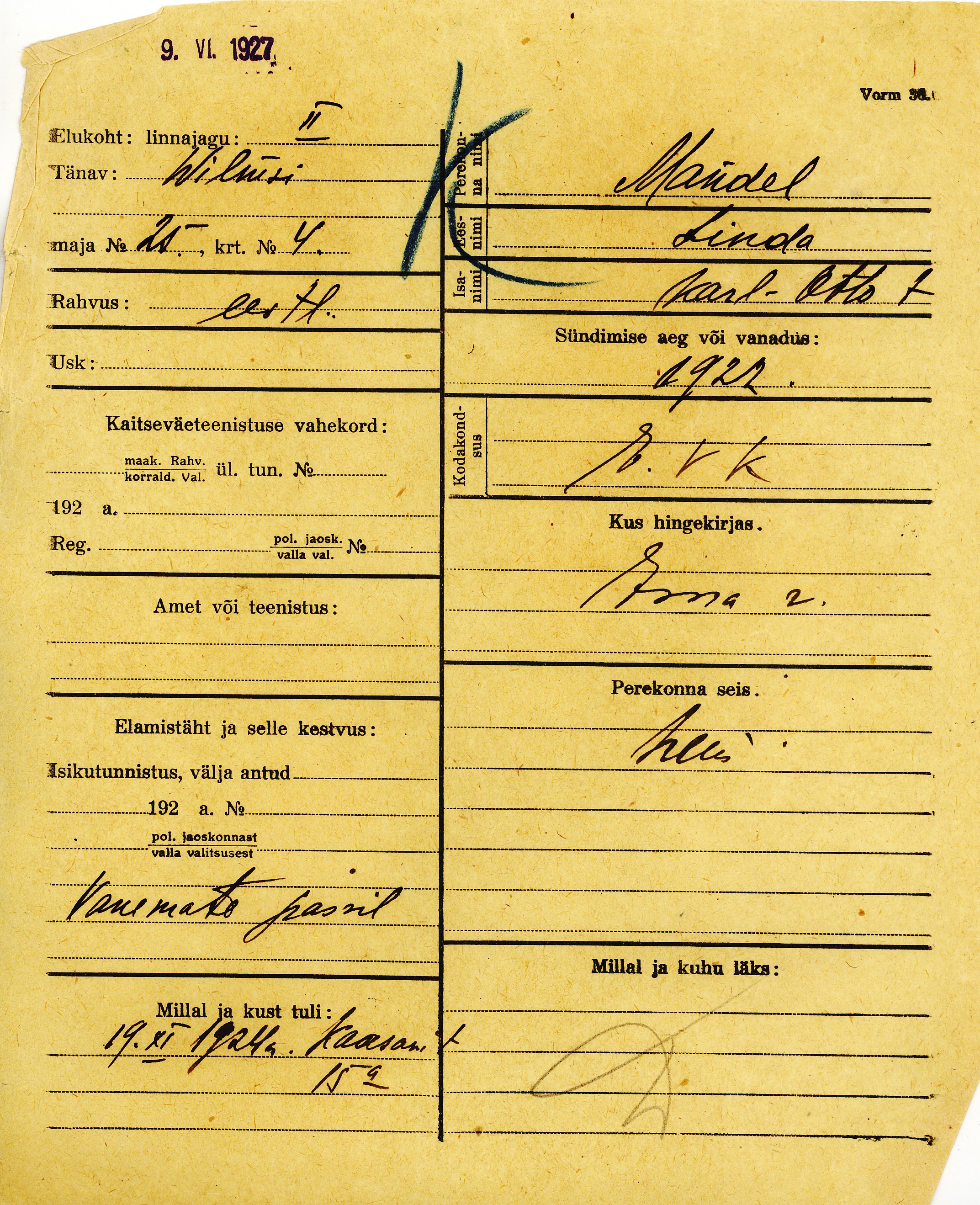 Mandel, Linda, Karl-Otto