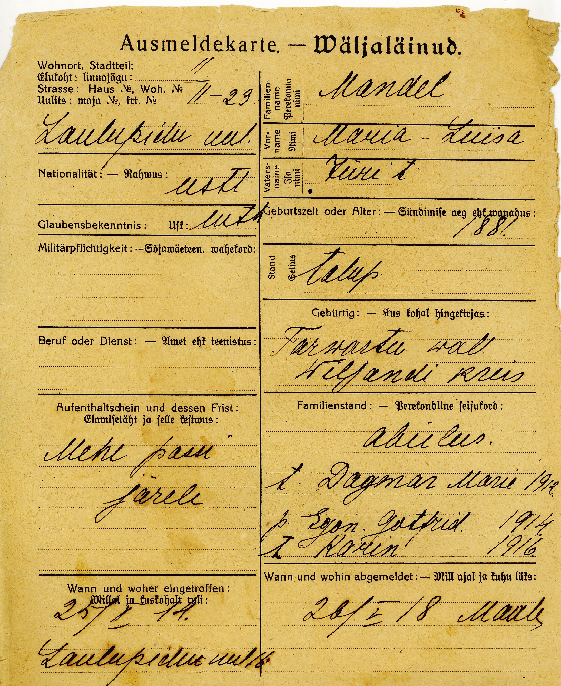 Mandel, Maria-Luisa, Jüri