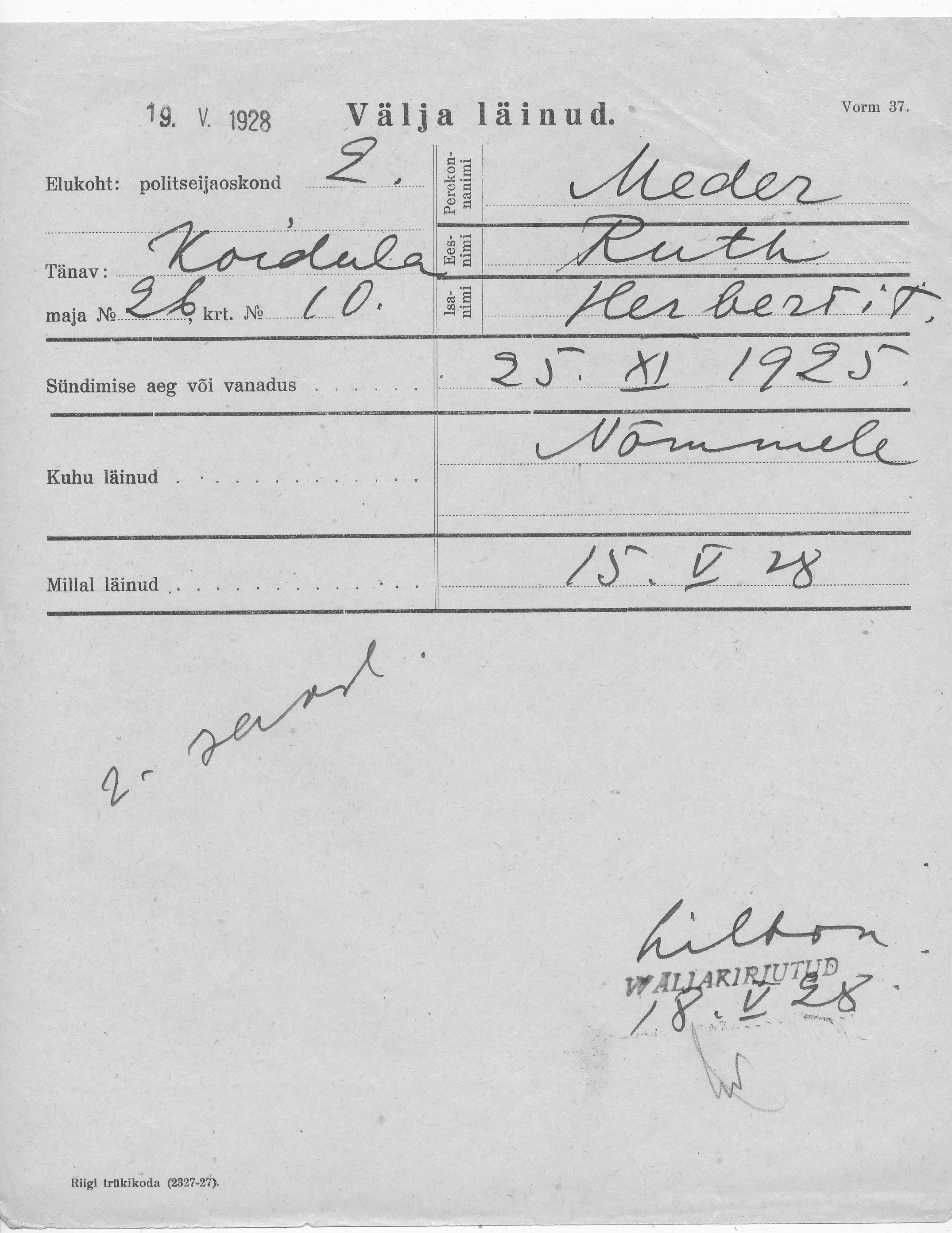 Meder, Ruth, Herbert