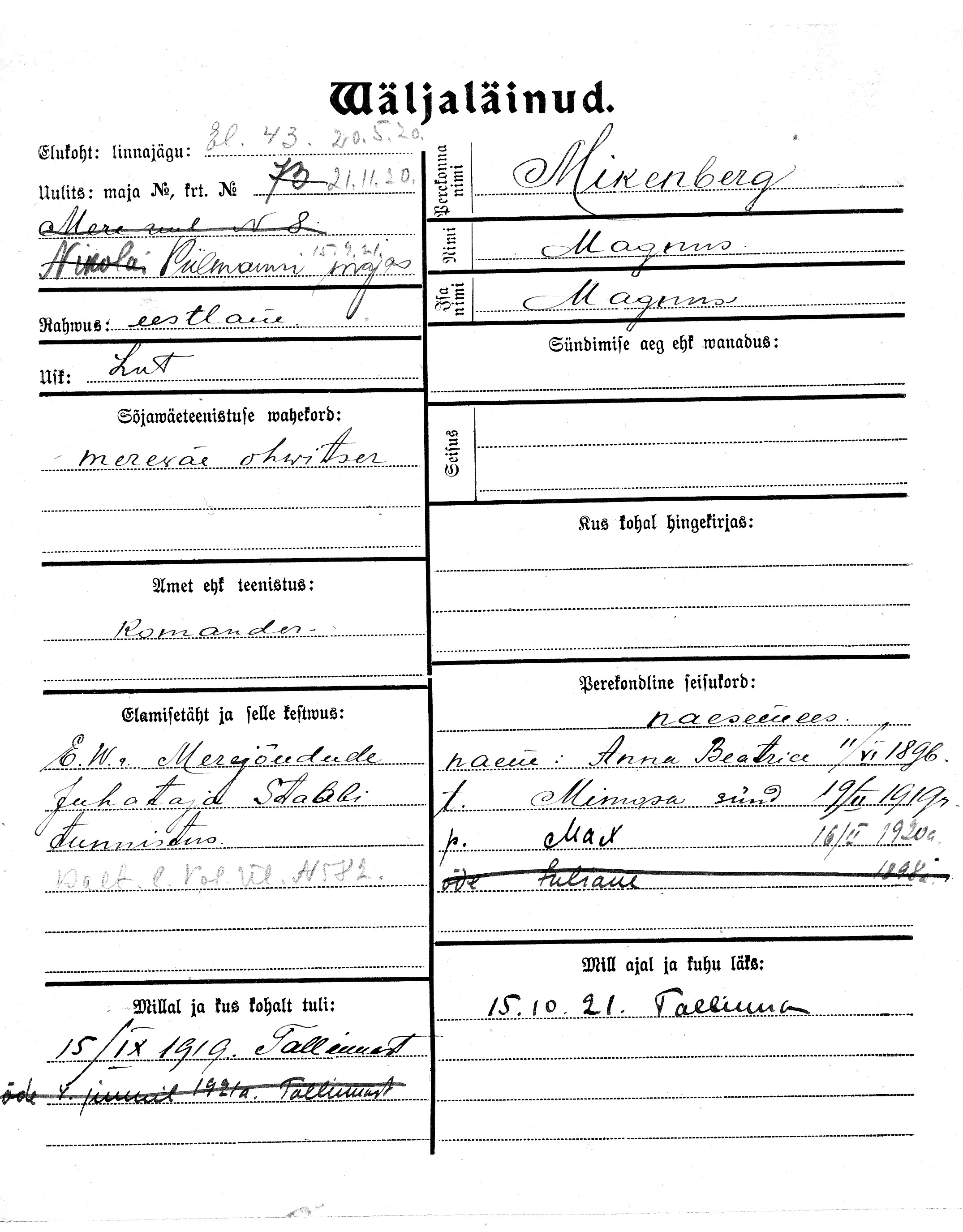 Mikenberg, Magnus, Magnus