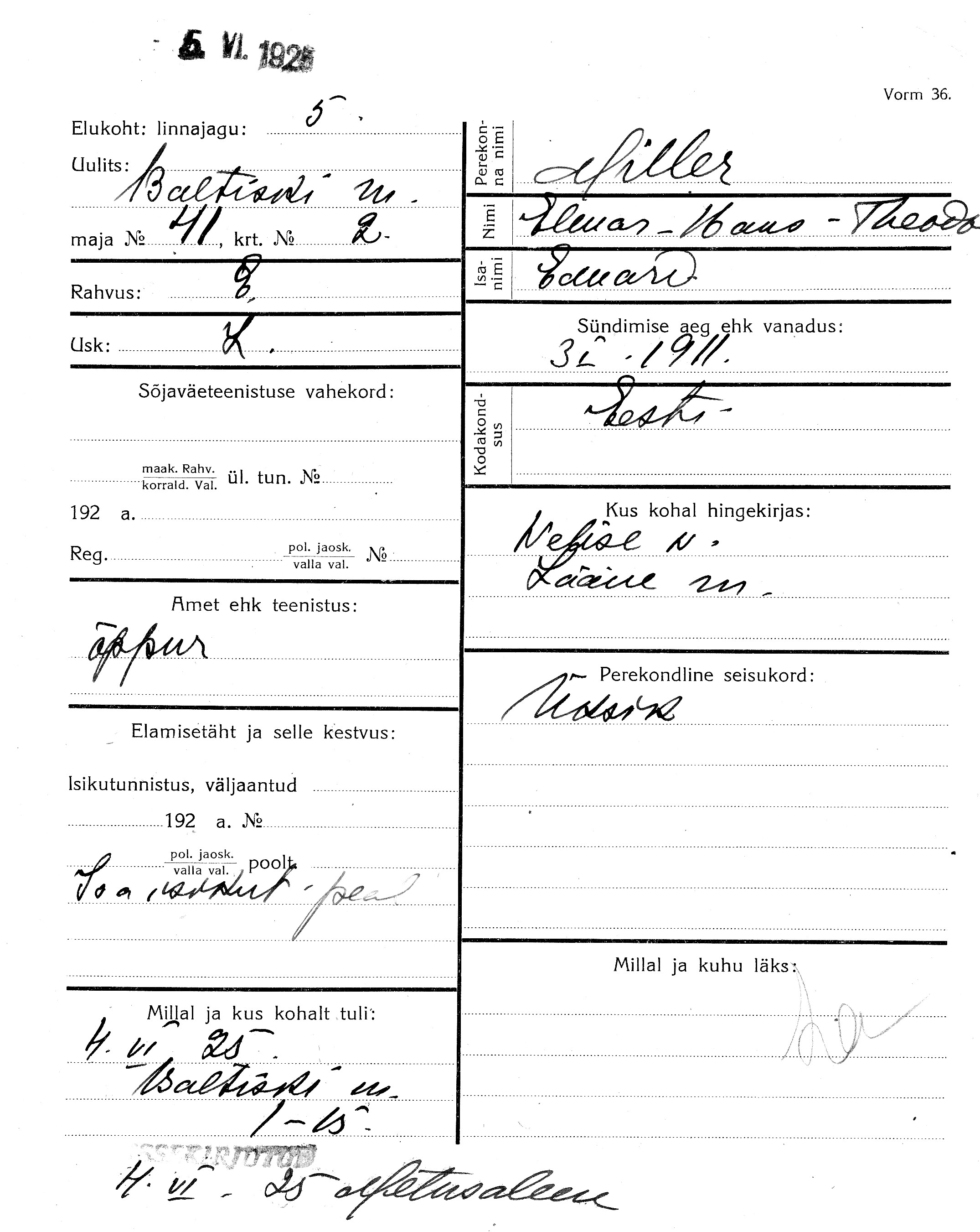 Miller, Elmar-Hans-Theodor, Eduard