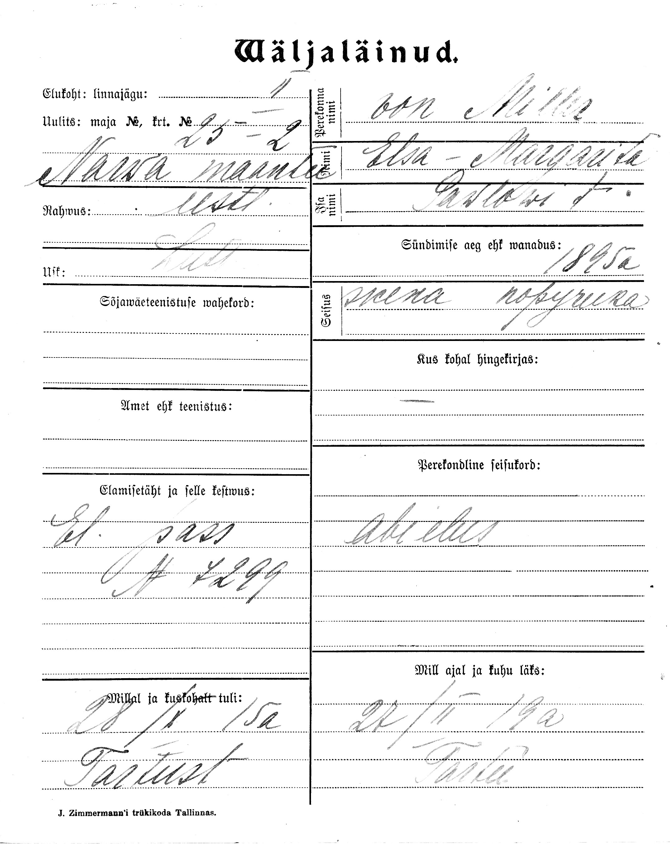 Miller, Elsa-Margarita, Pawel