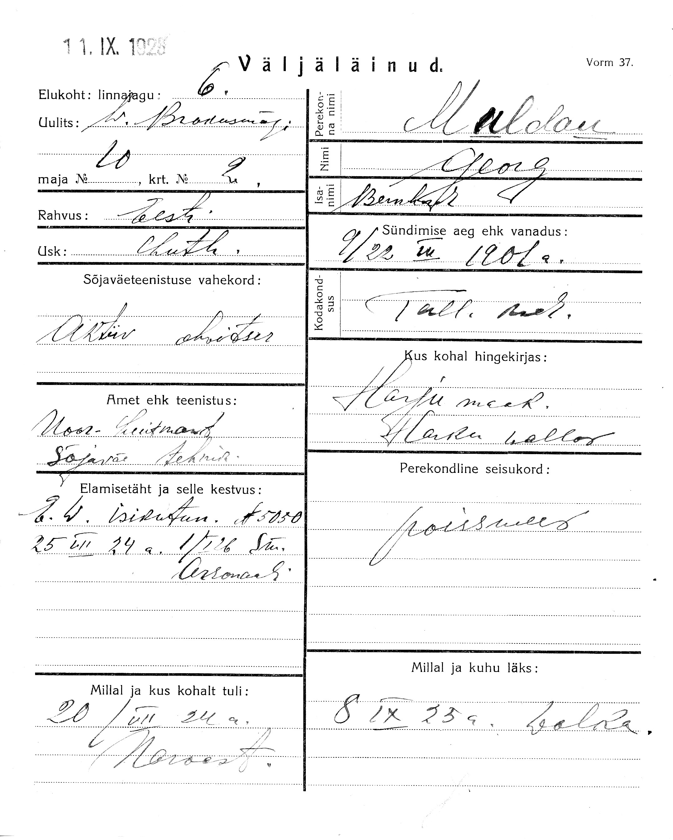 Muldau, Georg, Bernhard