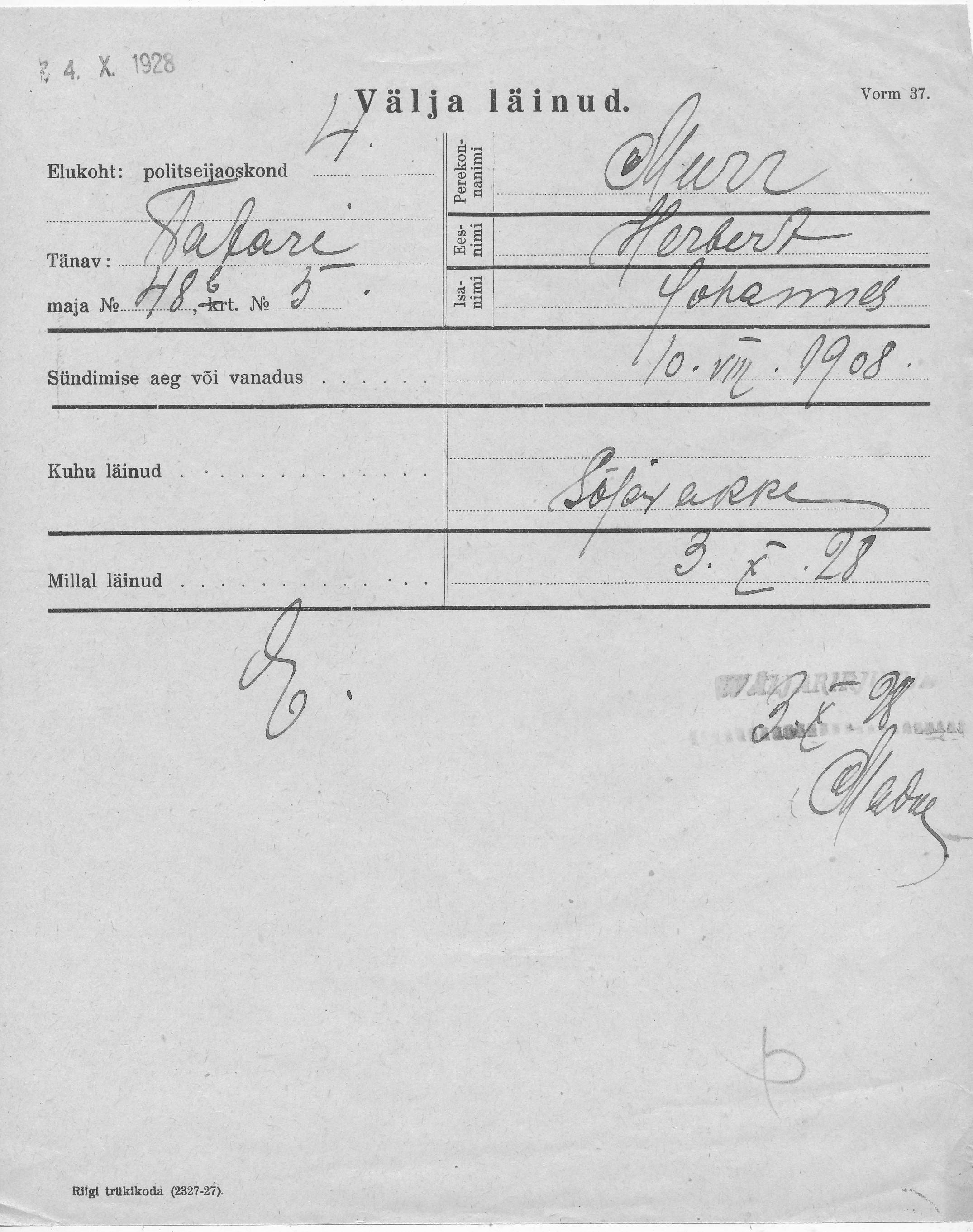 Murr, Herbert, Johannes