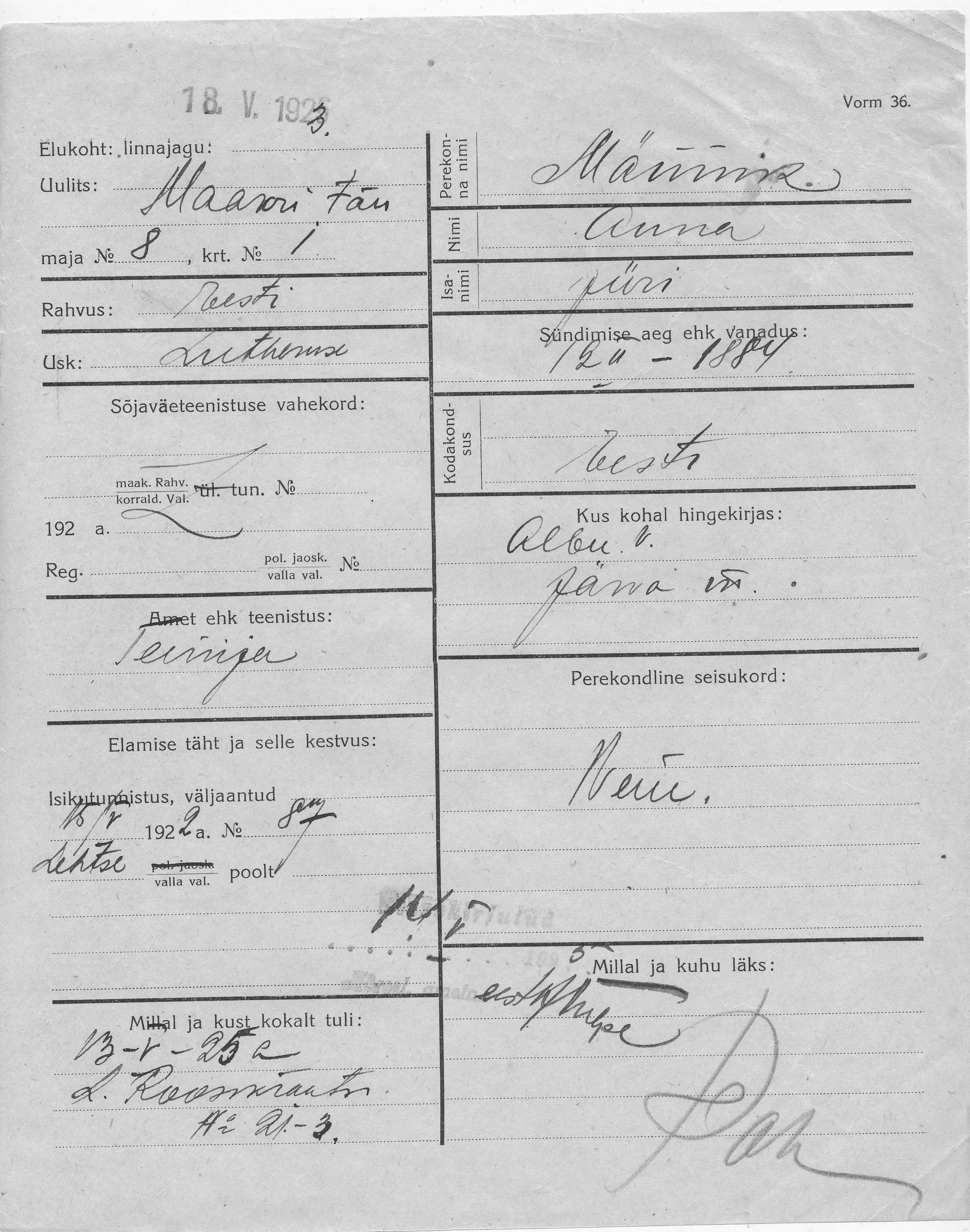 Männik, Anna, Jüri