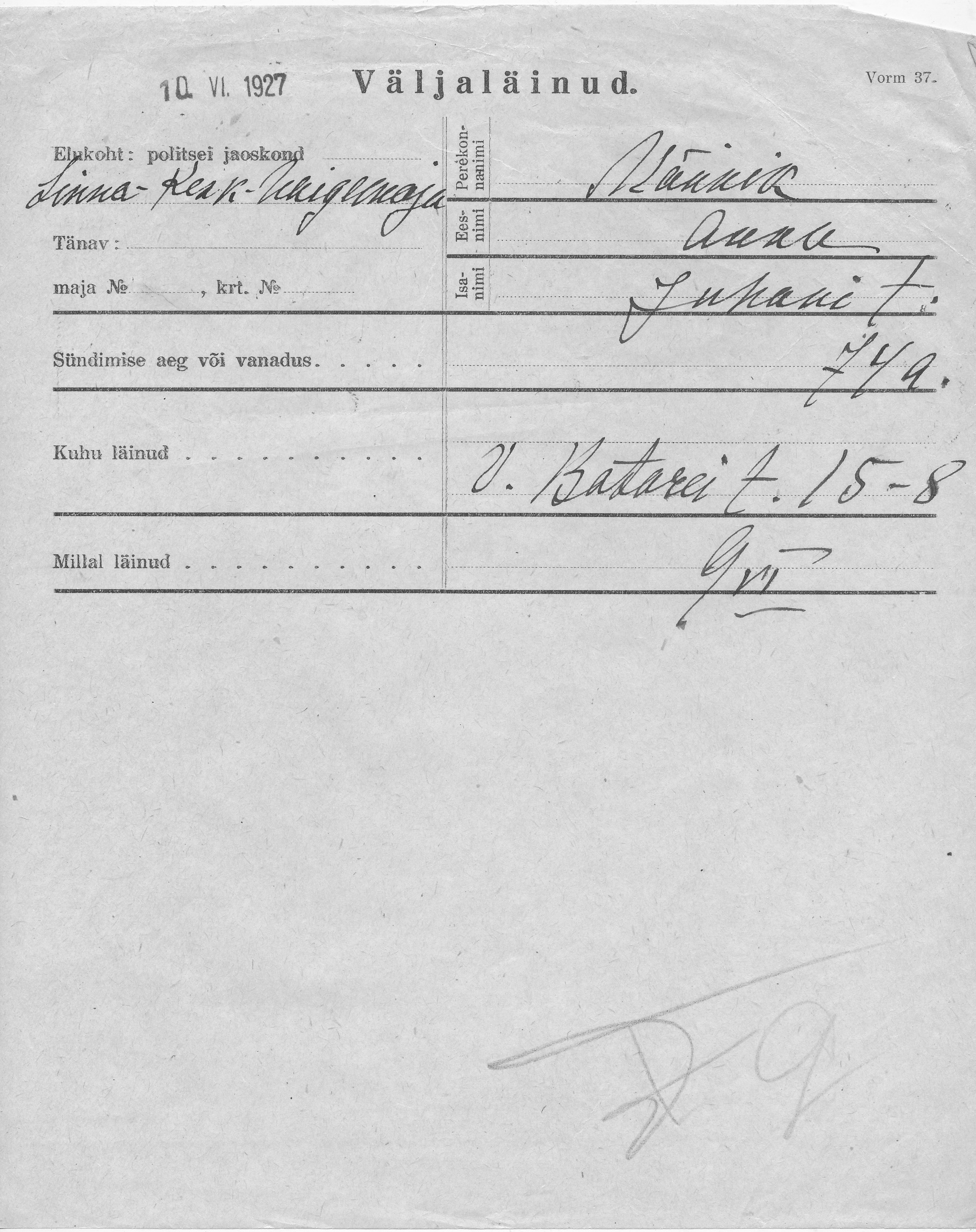 Männik, Anna, Juhan