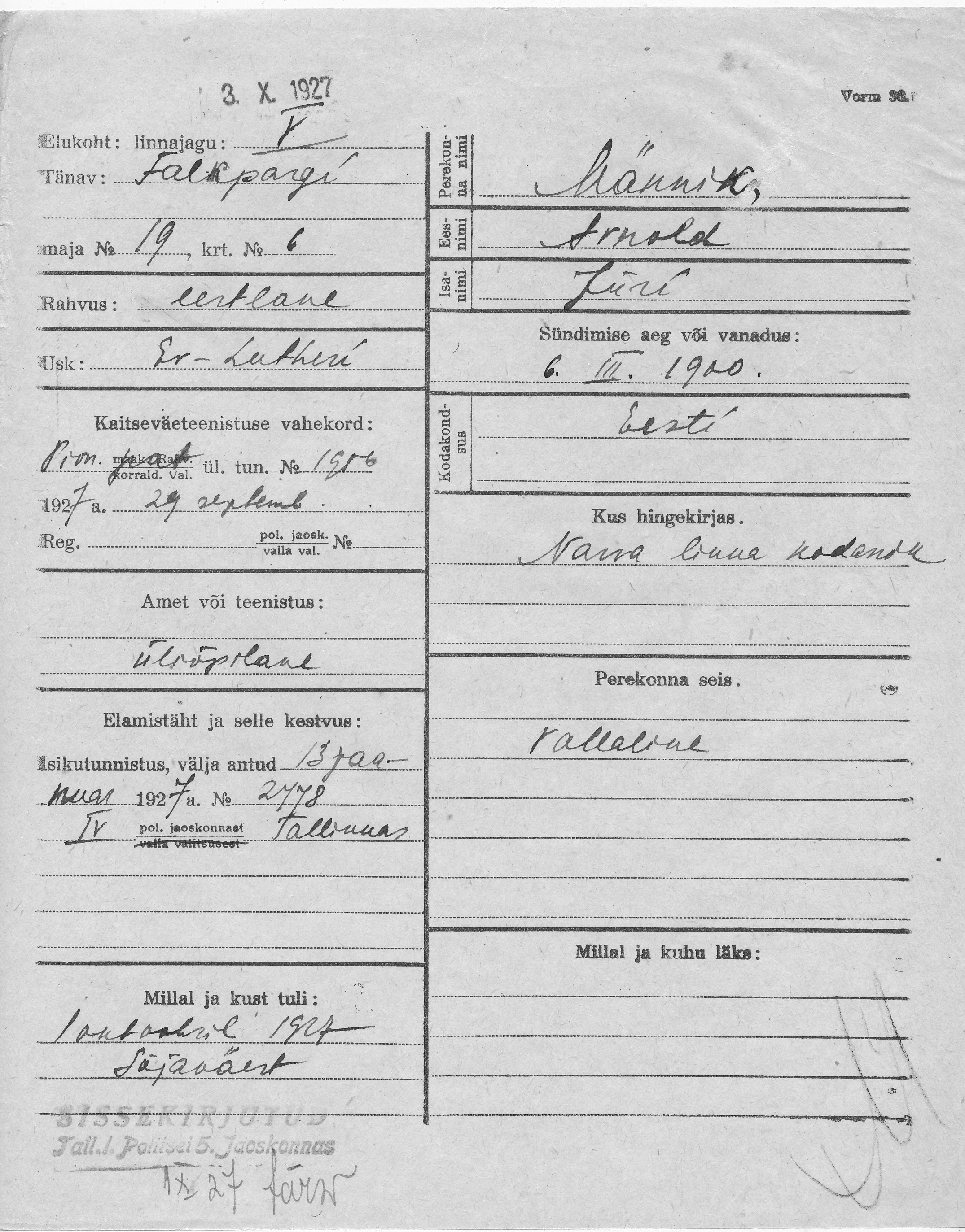 Männik, Arnold, Jüri