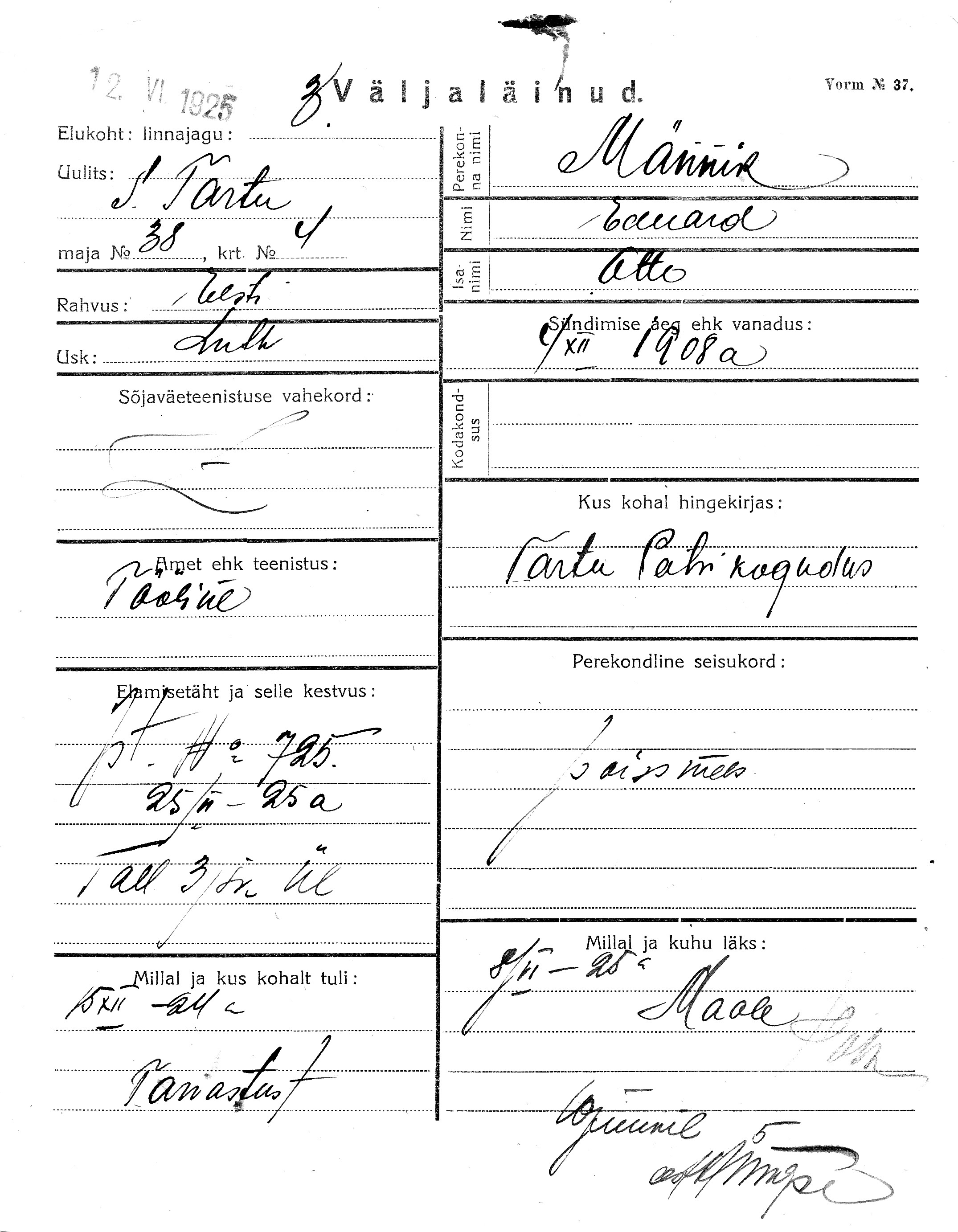 Männik, Eduard, Otto