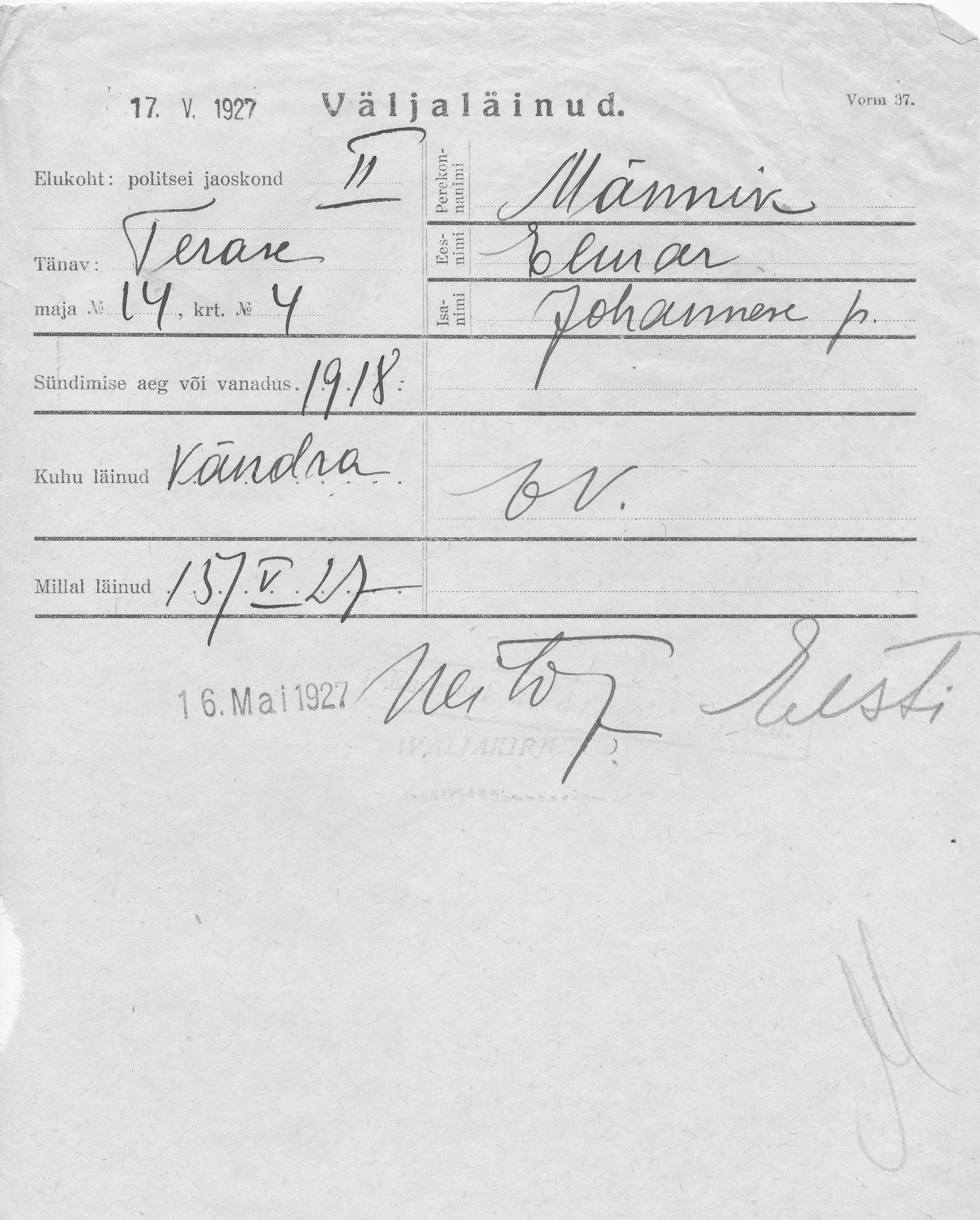 Männik, Elmar, Johannes