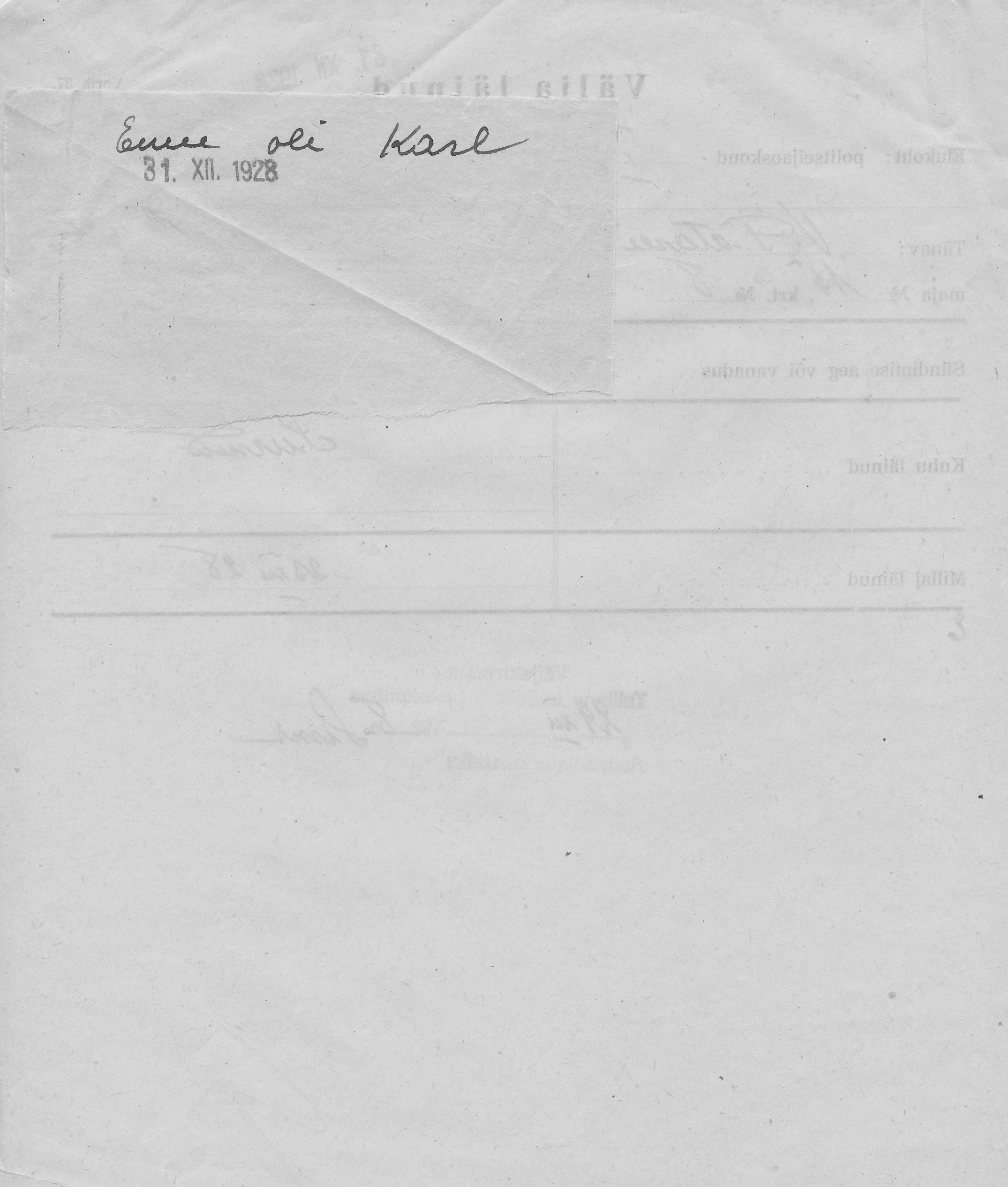 Männik, Kaarel, Mihkel