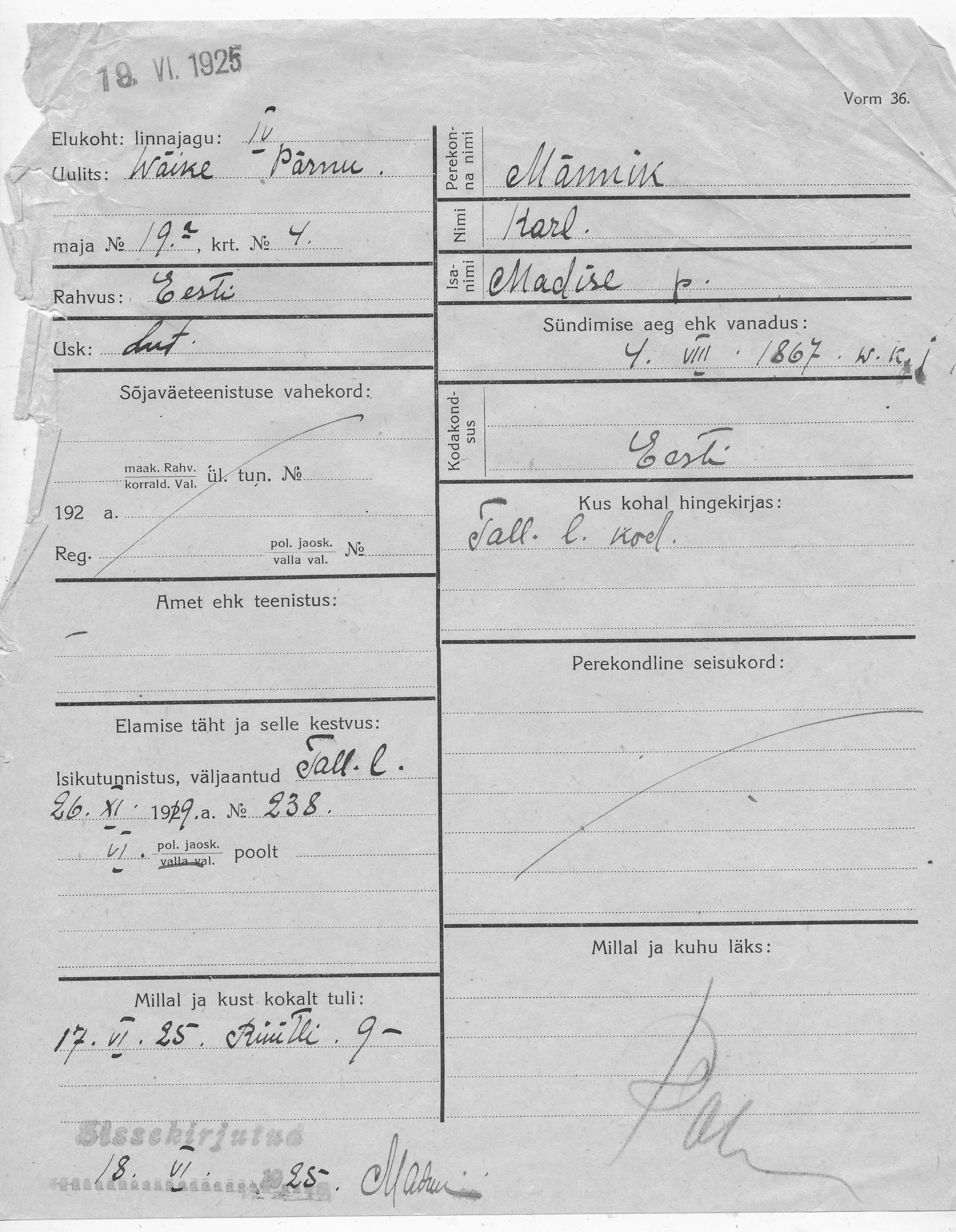 Männik, Karl, Madis