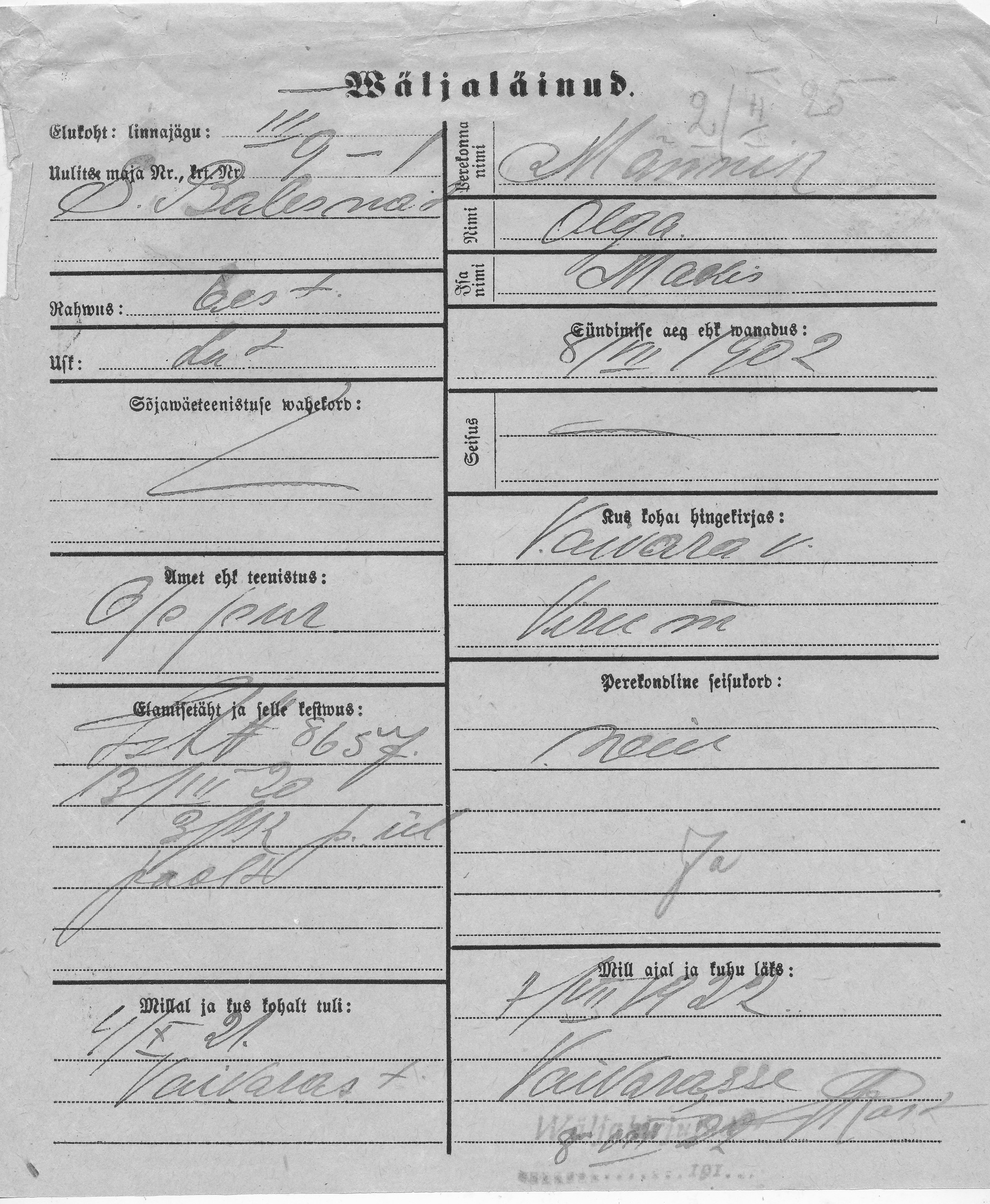 Männik, Olga, Madis